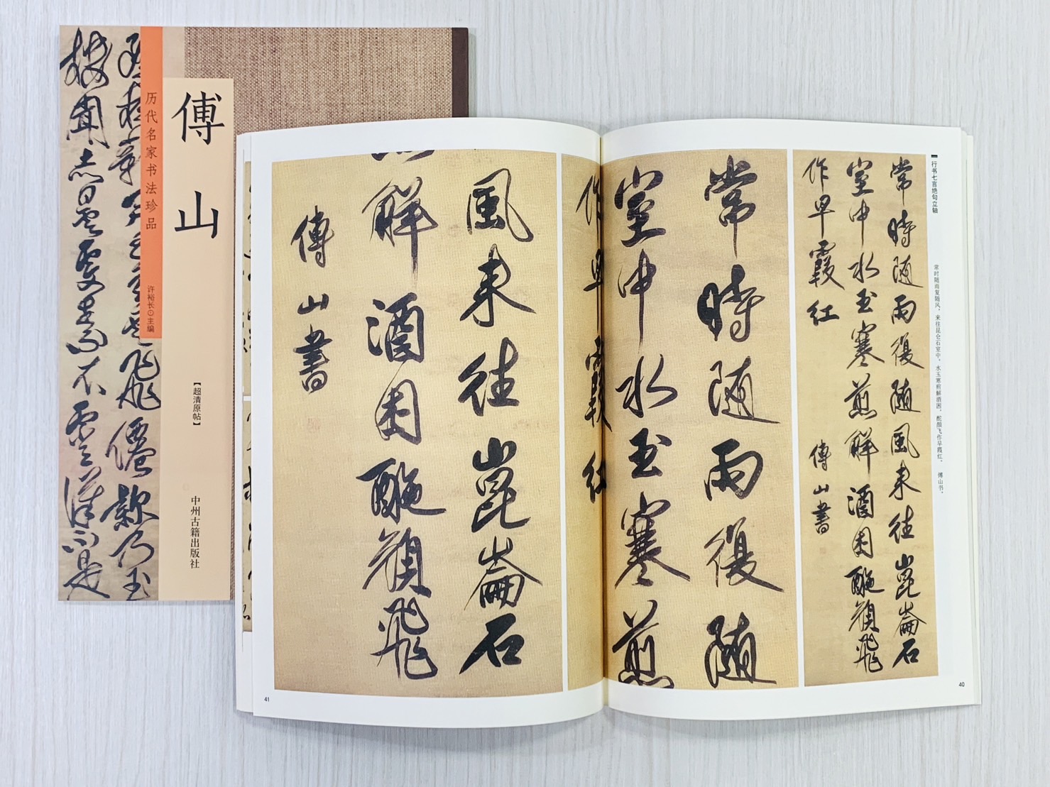 《傅山》  歷代名家書法珍品  許裕長 編  中川古籍出版社