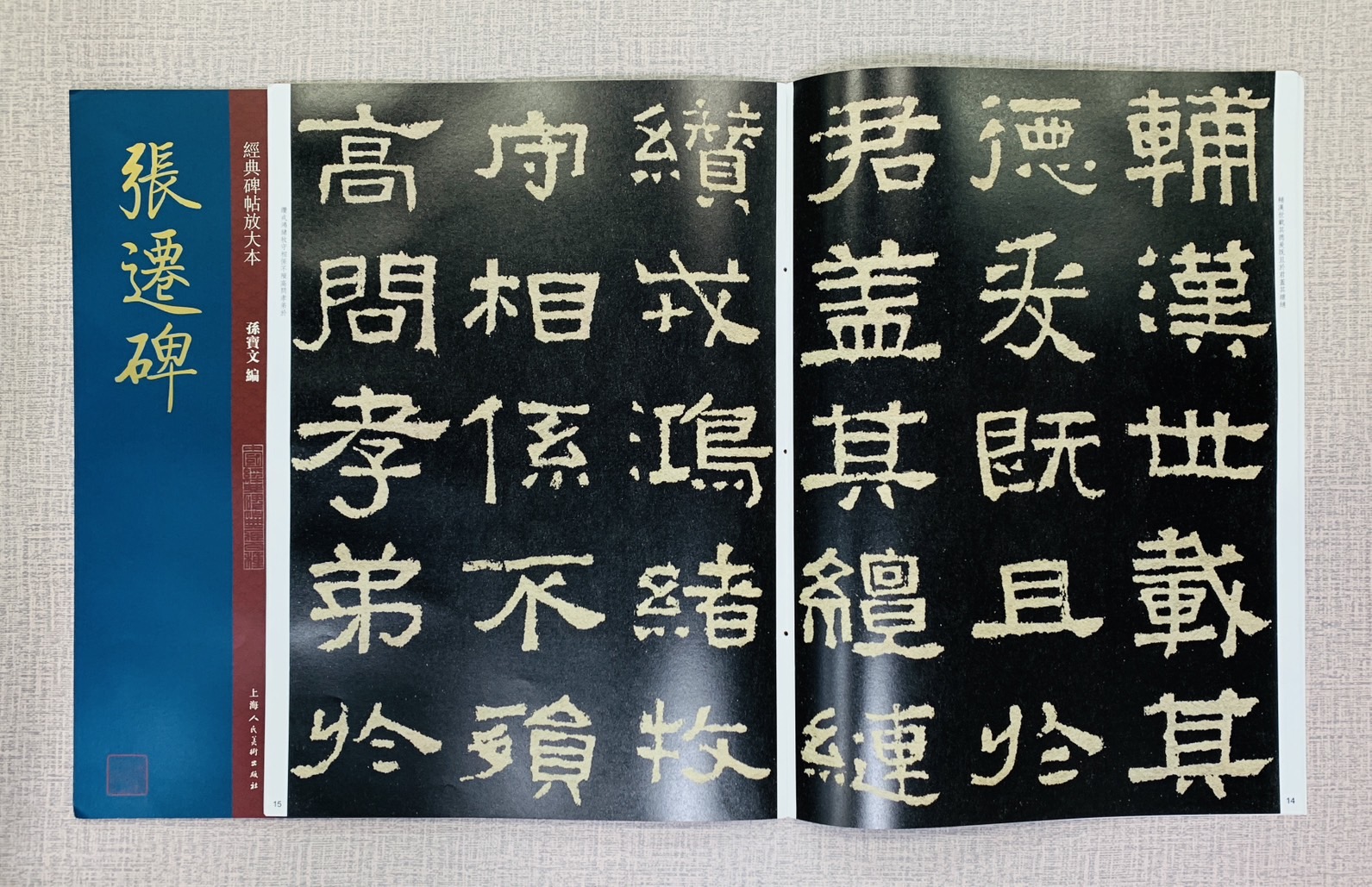 《張遷碑》經典碑帖放大本 孫寶文 編 上海人民美術出版社