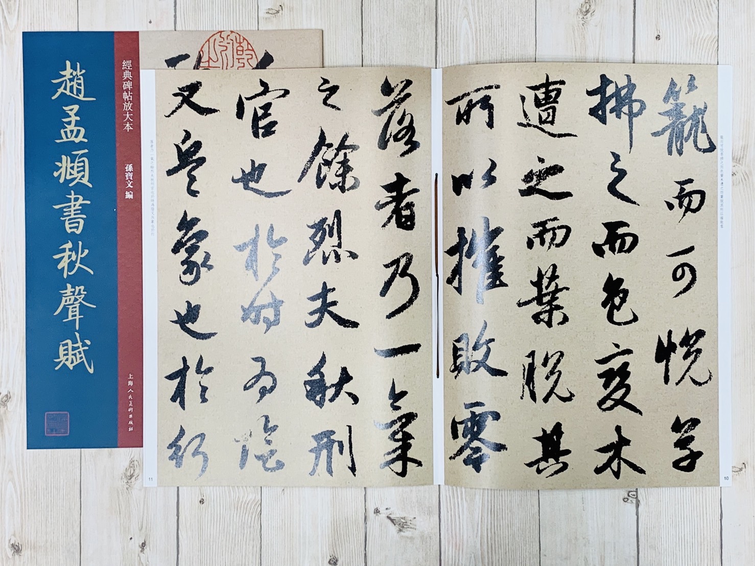 《趙孟頫書秋聲賦》經典碑帖放大本  孫寶文 上海人民美術出版社