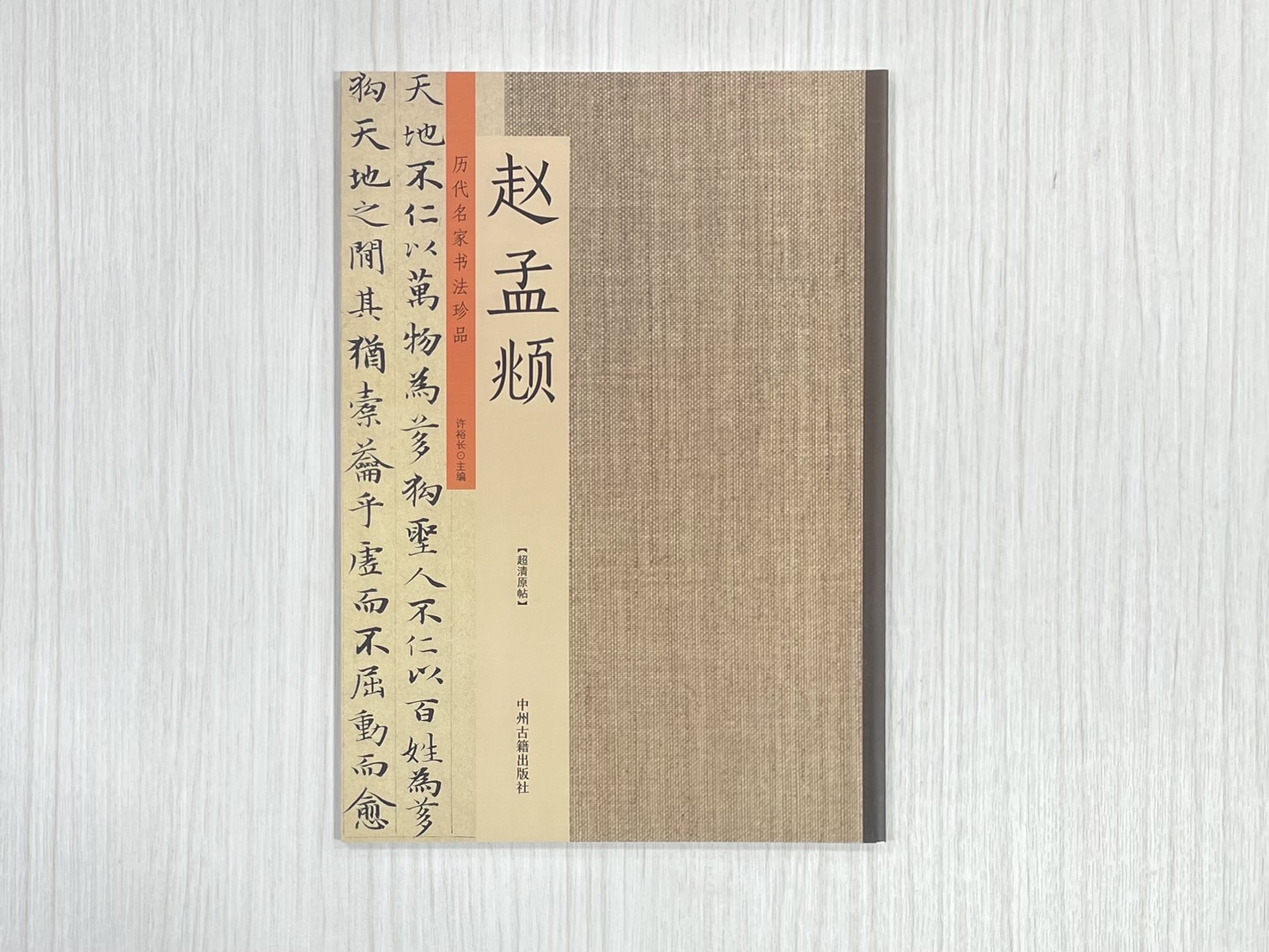 《歷代名家書法珍品 趙孟頫》  中州古籍出版社  許裕長 編著