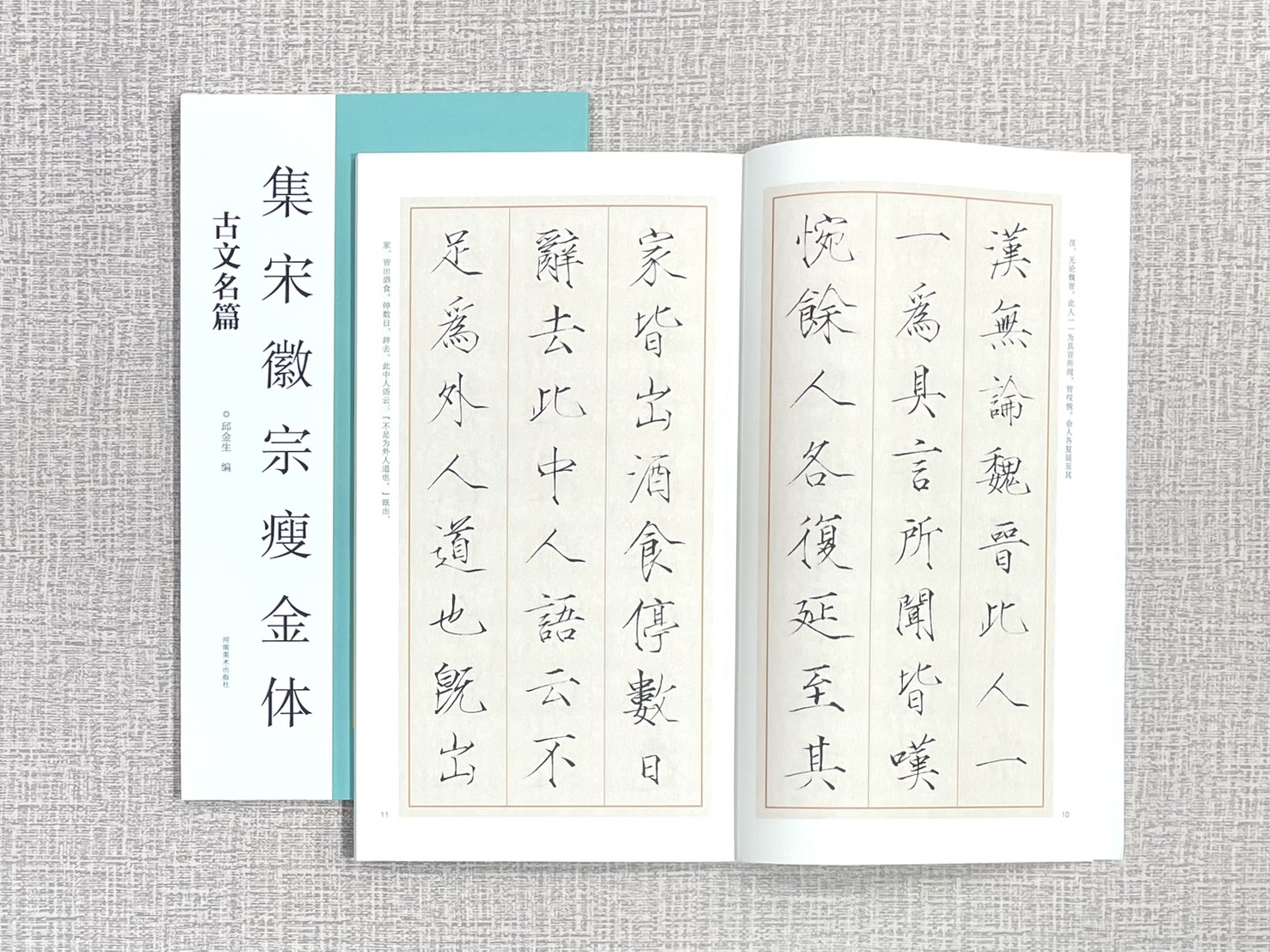 《集宋徽宗瘦金體 古文名篇》 河南美術出版社 邱金生編著