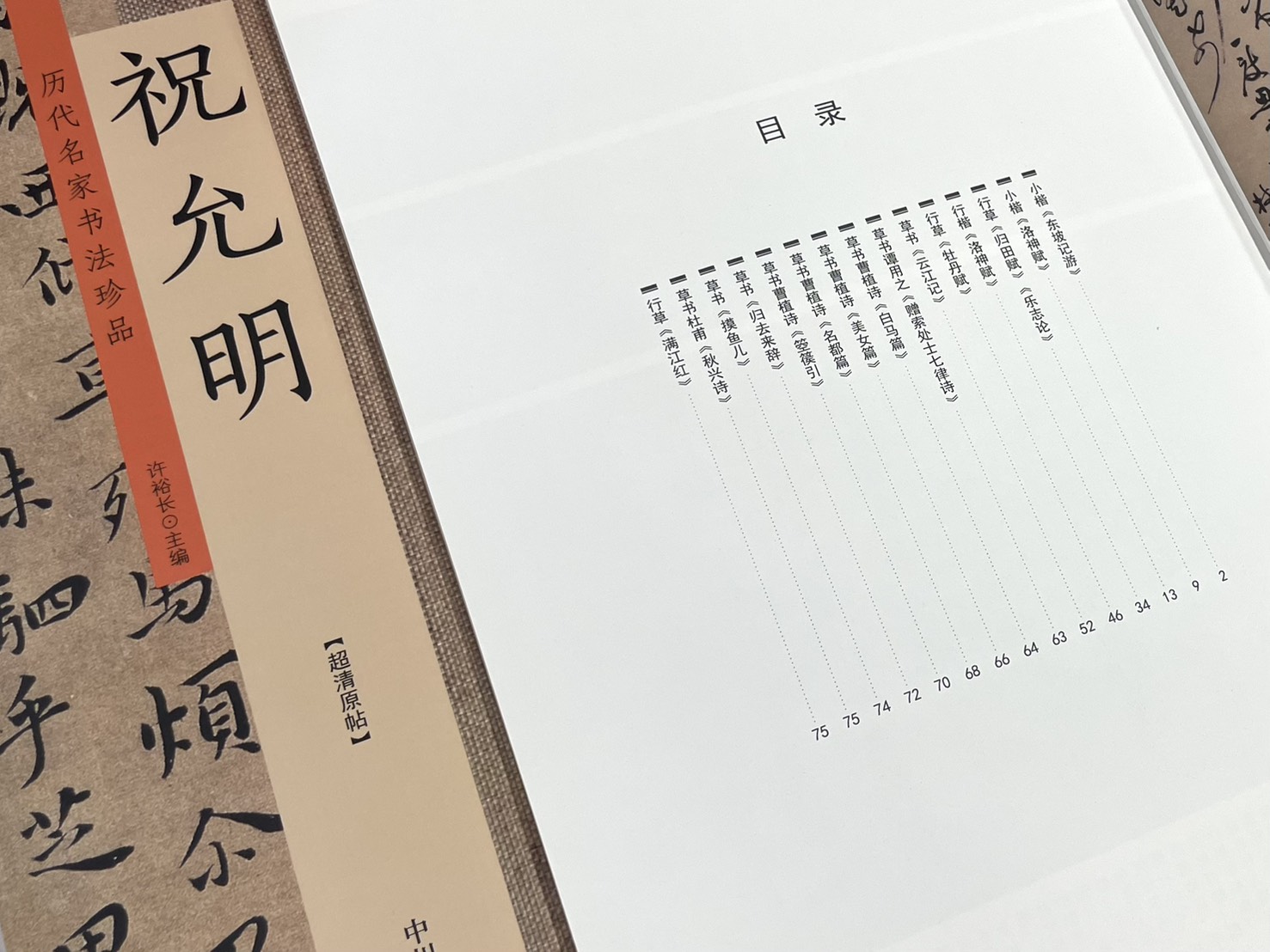《歷代名家書法珍品 祝允明》 中州古籍出版社 許裕長 編著