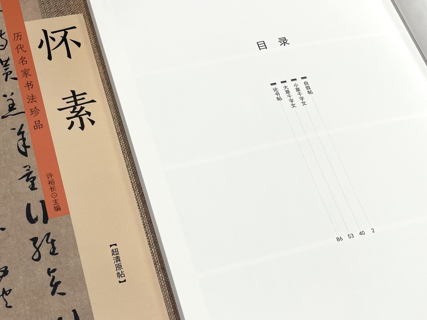 《歷代名家書法珍品 懷素》  中州古籍出版社  許裕長 編著