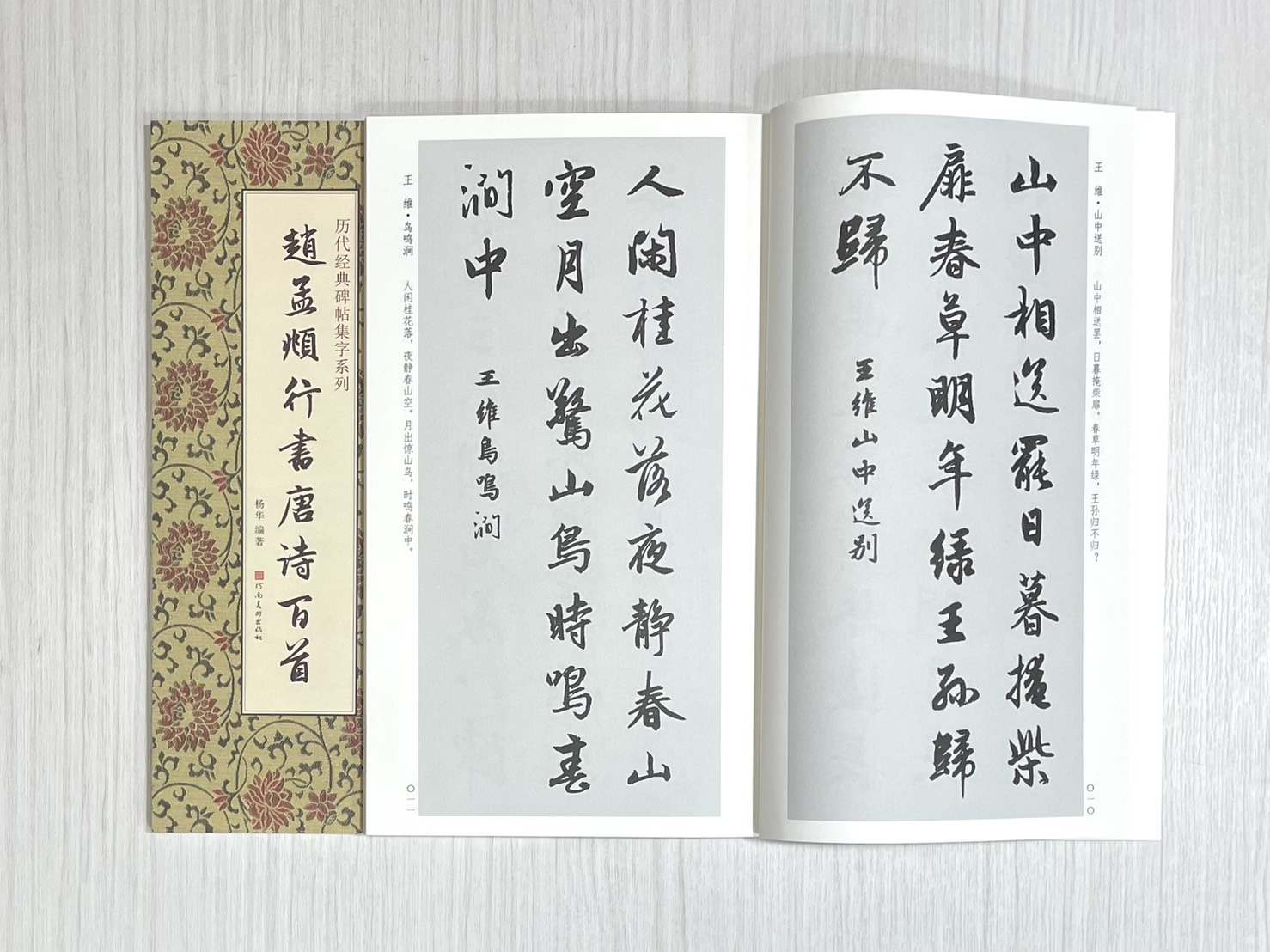 《趙孟頫行書唐詩百首》  歷代經典碑帖集字系列  河南美術出版社  楊華編著