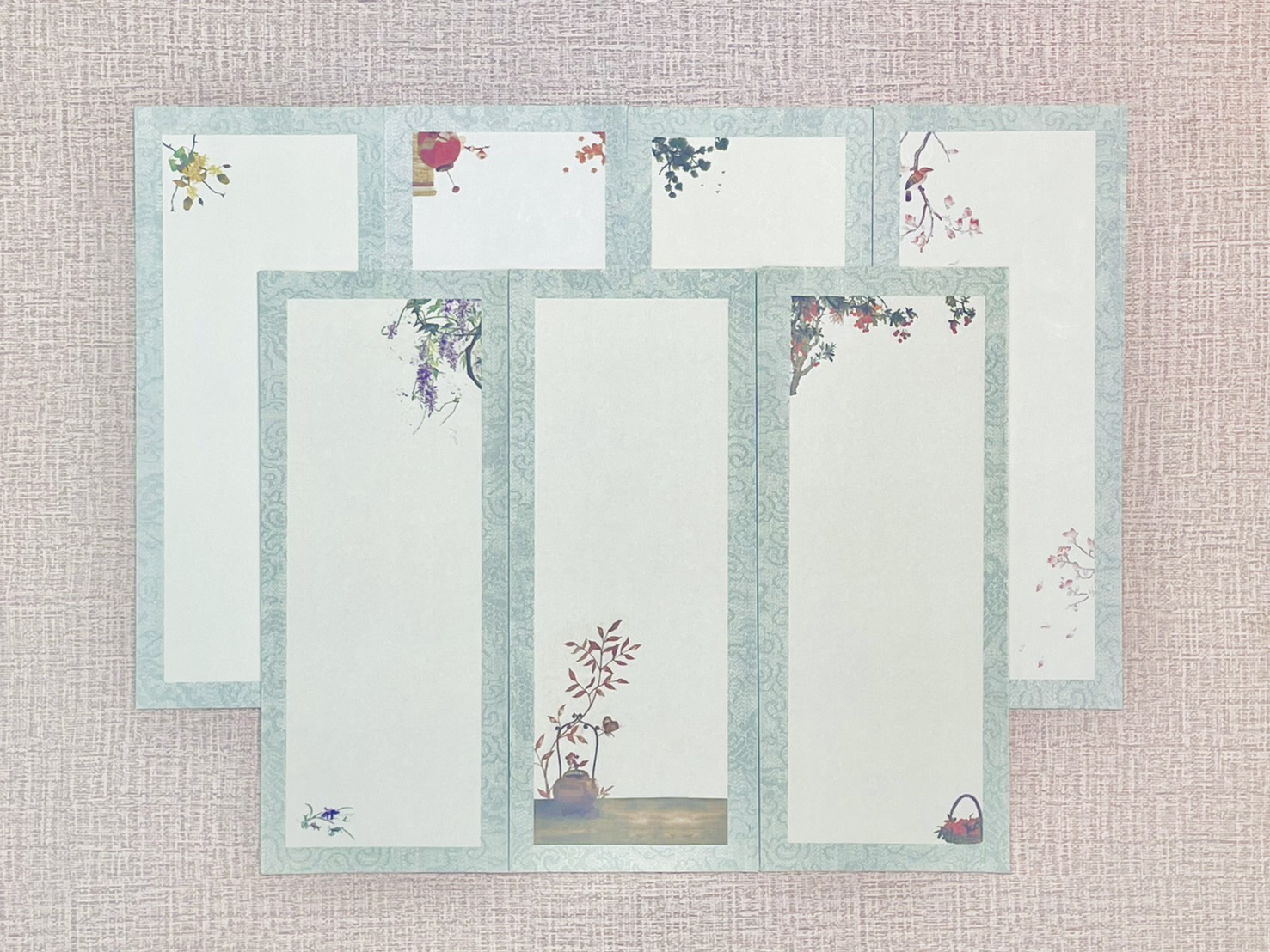 《蠟染國風手札》 半生熟宣 約14x34cm 書法小品
