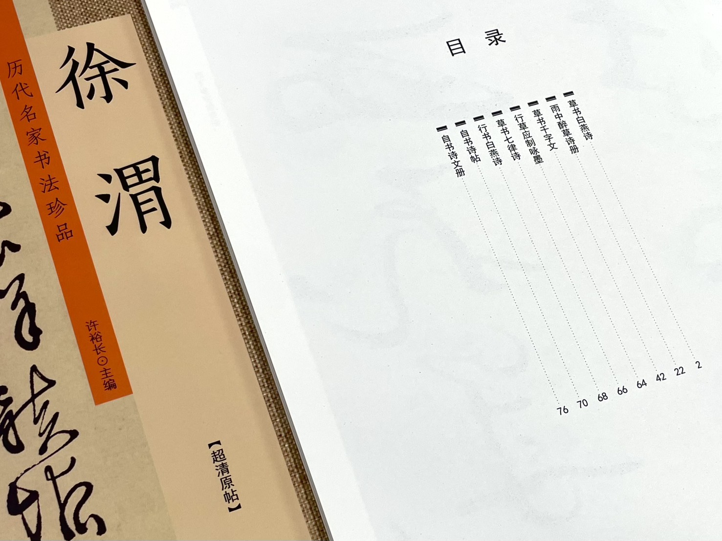 《歷代名家書法珍品 徐渭》 中州古籍出版社 許裕長 編著