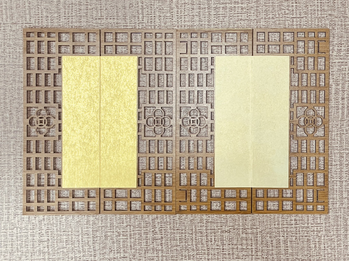 《屏風小品》 泥金/鎏金 8.5x22cm 