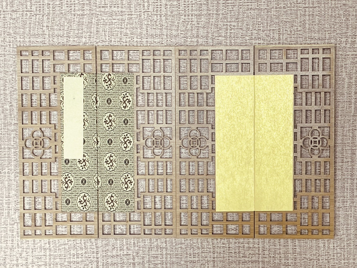 《屏風小品》 泥金/鎏金 8.5x22cm 