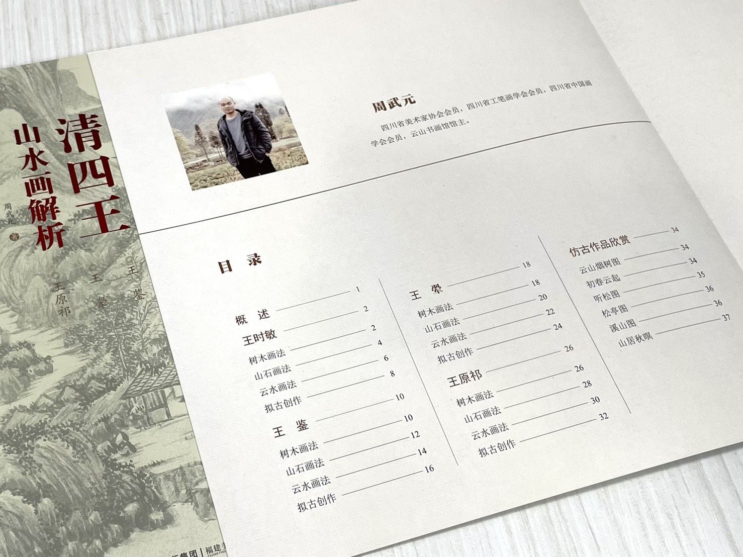 《仿古山水畫技法叢書》  清四王/清四僧 山水畫解析 