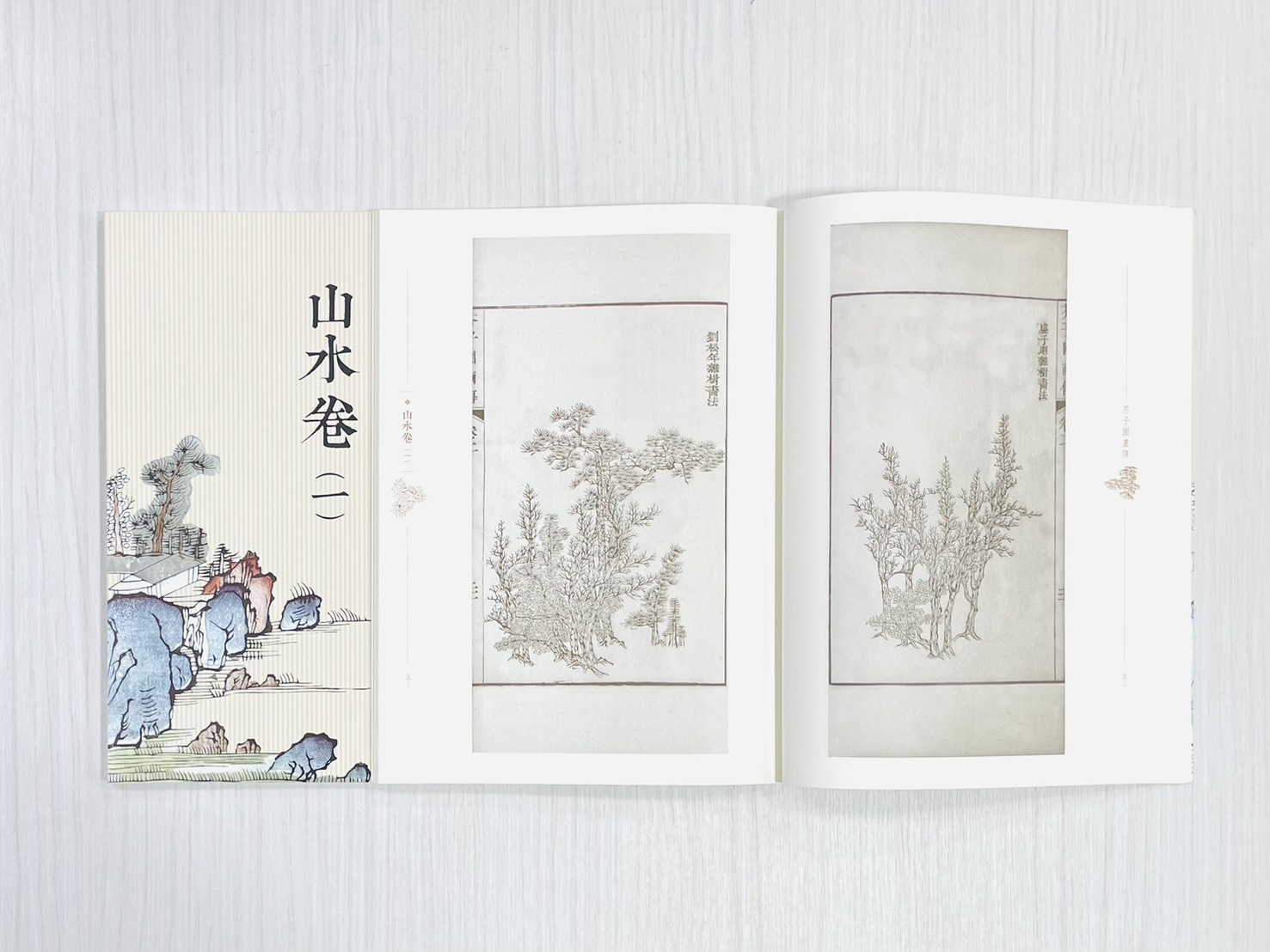 《芥子園畫傳 山水卷（ㄧ）》 國家圖書館特藏精品 王㮣 王蓍 王臬 編 上海書畫出版社