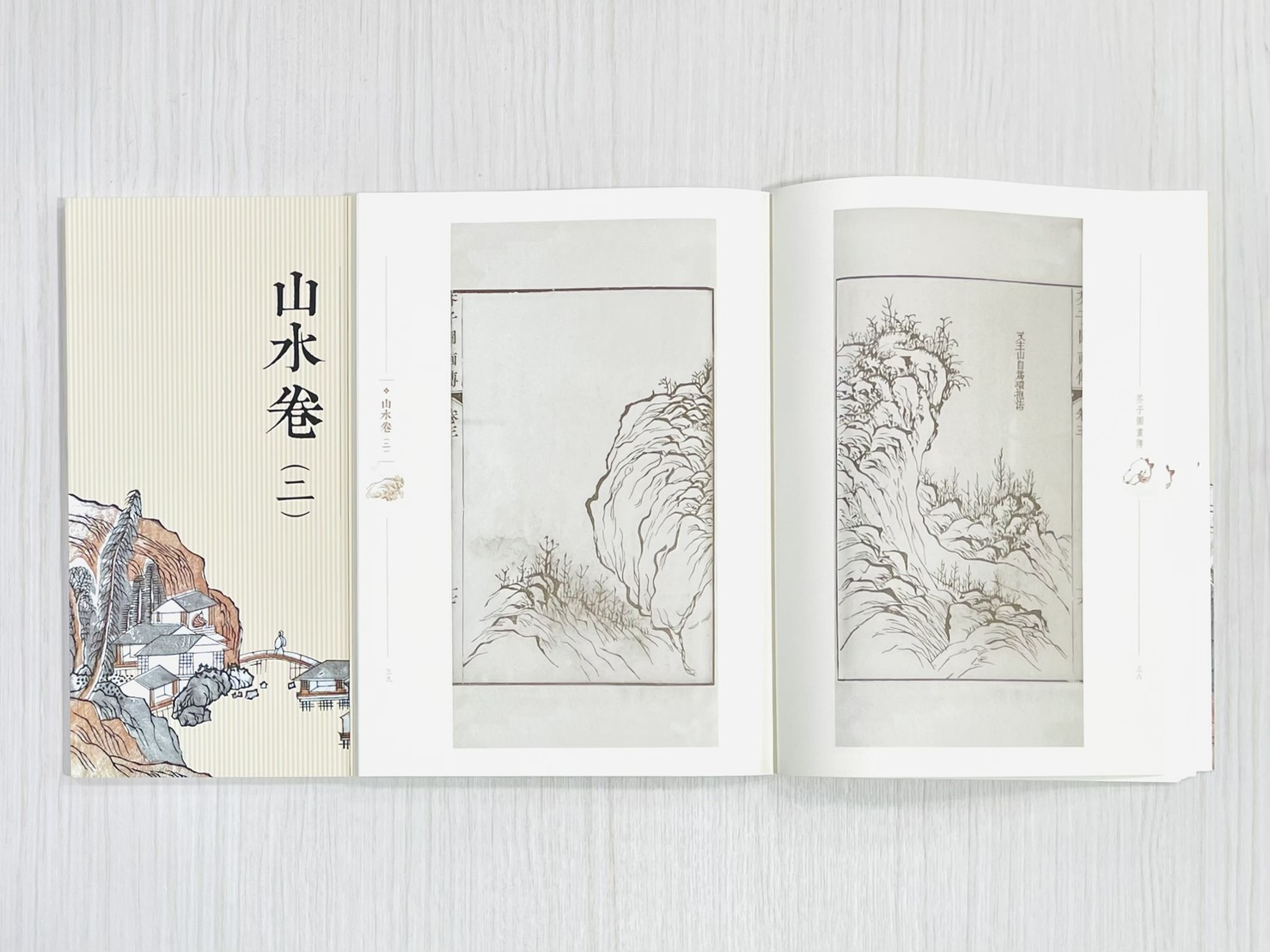《芥子園畫傳 山水卷（二）》 國家圖書館特藏精品 王㮣 王蓍 王臬 編 上海書畫出版社