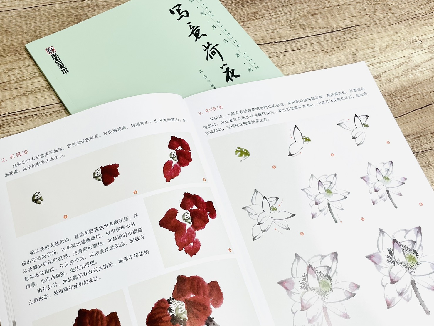 《妙筆丹青系列 寫意荷花》 墨點美術 沈偉 編 浙江人民美術出版社