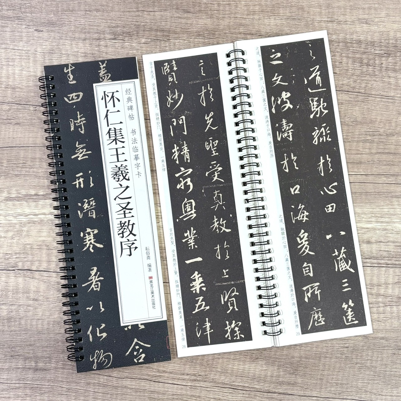 《懷仁集王羲之聖教序》  經典碑帖 書法臨摹字卡 耘俗齋 編著 黑龍江美術出版社