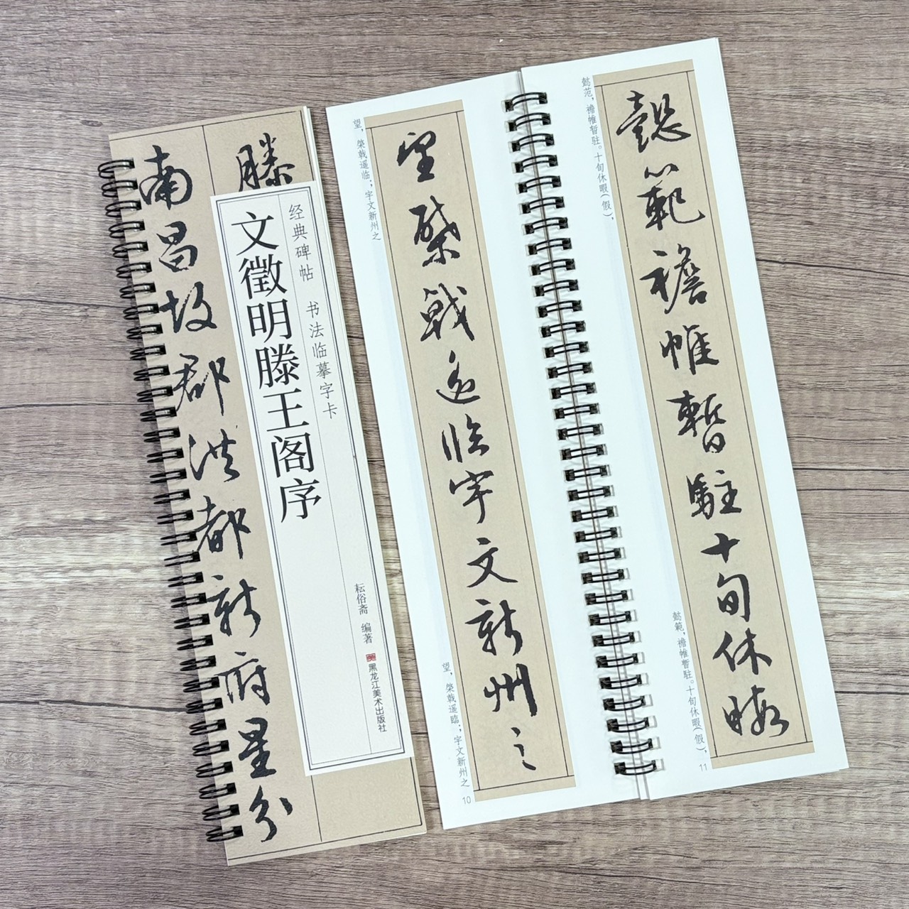 《文徵明滕王閣序》  經典碑帖 書法臨摹字卡 耘俗齋 編著 黑龍江美術出版社