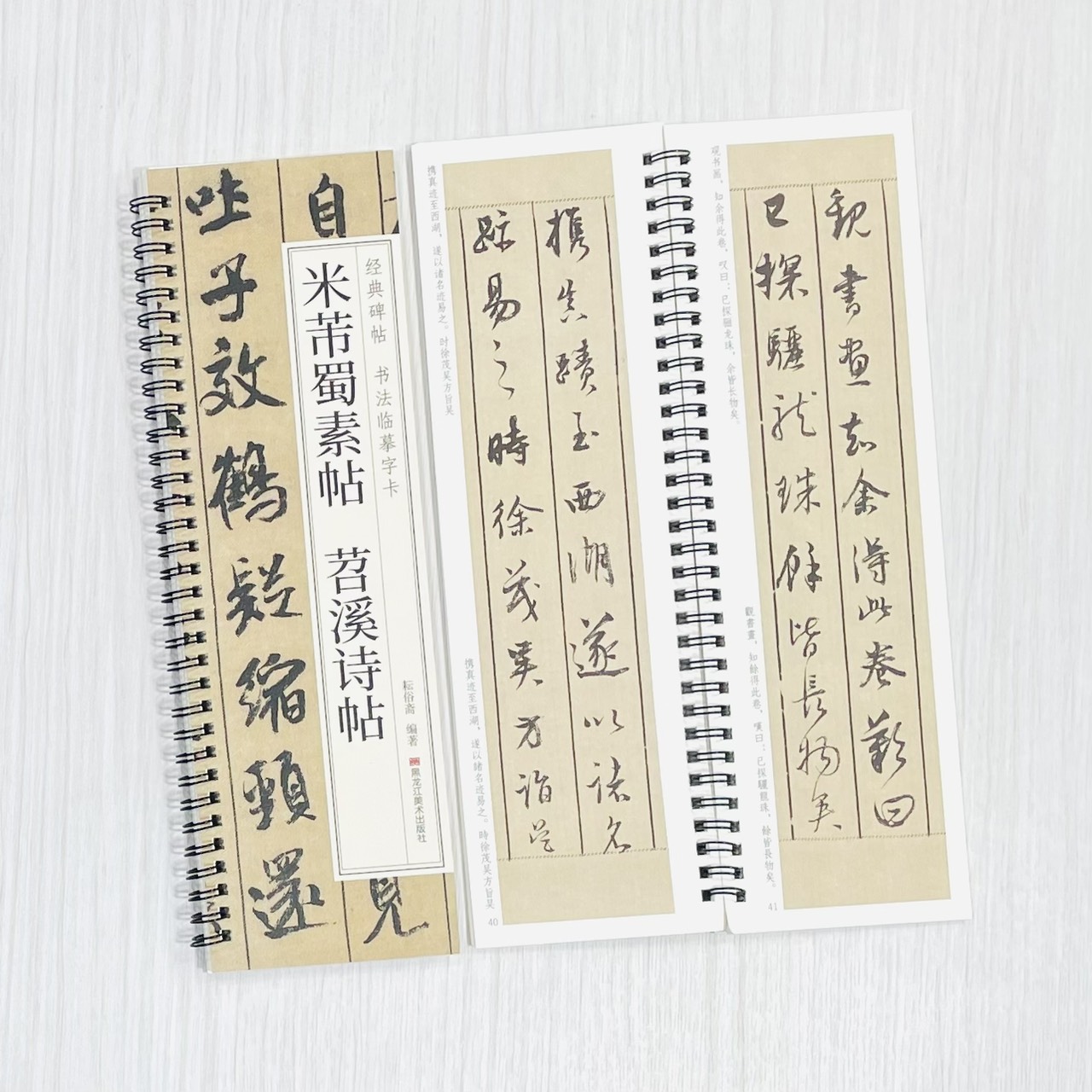 《米芾蜀素帖 苕溪詩帖》 經典碑帖 書法臨摹字卡 耘俗齋 編著 黑龍江美術出版社