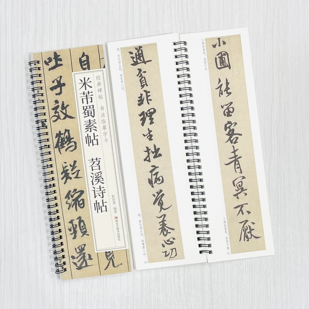 《米芾蜀素帖 苕溪詩帖》 經典碑帖 書法臨摹字卡 耘俗齋 編著 黑龍江美術出版社