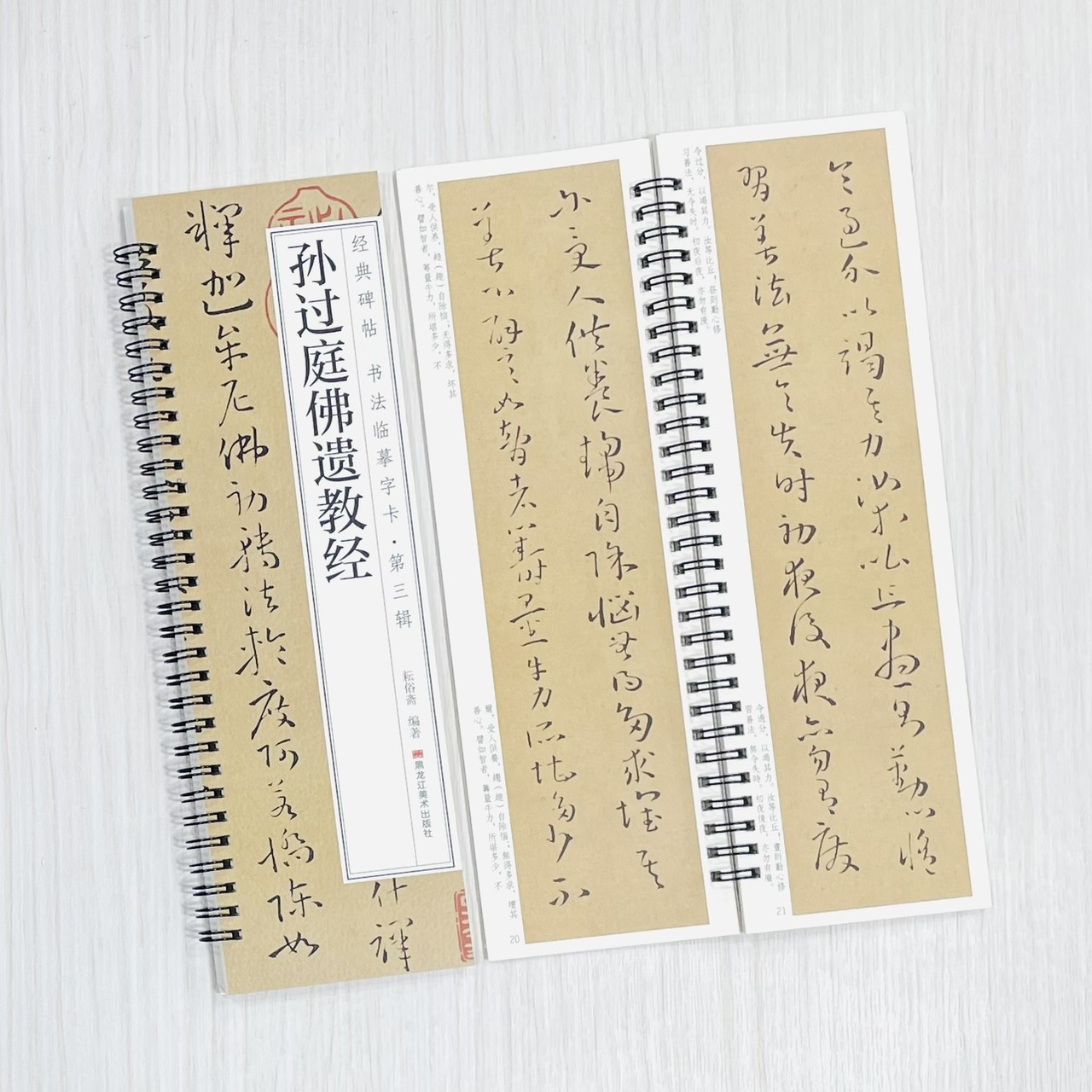 《孫過庭佛遺教經》 經典碑帖 書法臨摹字卡・第三輯 耘俗齋 編著 黑龍江美術出版社