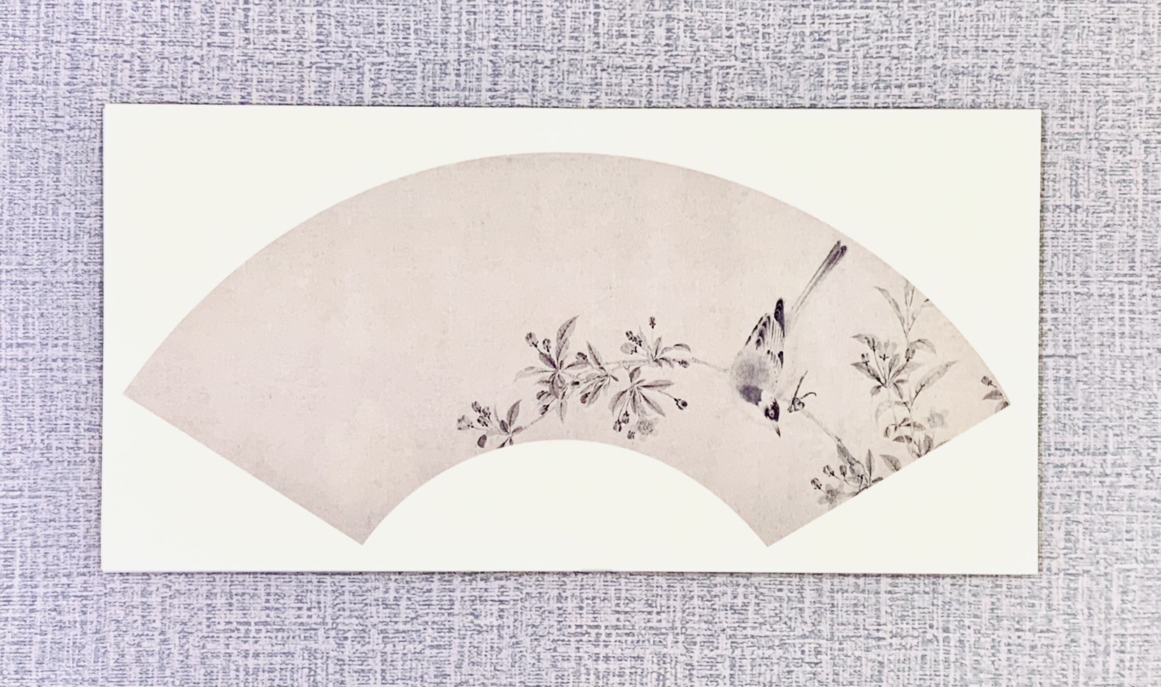 《扇形卡紙 34*17cm》  花鳥圖騰