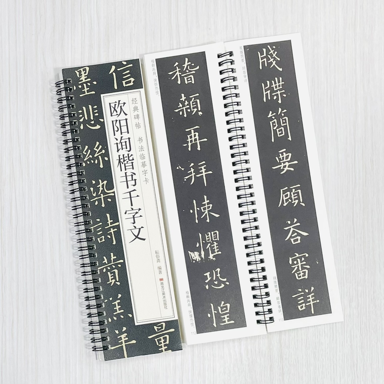 《歐陽詢楷書千字文》 經典碑帖 書法臨摹字卡 耘俗齋 編著 黑龍江美術出版社