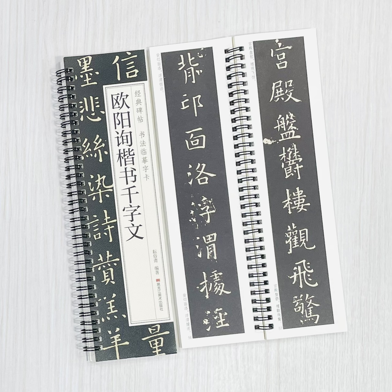 《歐陽詢楷書千字文》 經典碑帖 書法臨摹字卡 耘俗齋 編著 黑龍江美術出版社