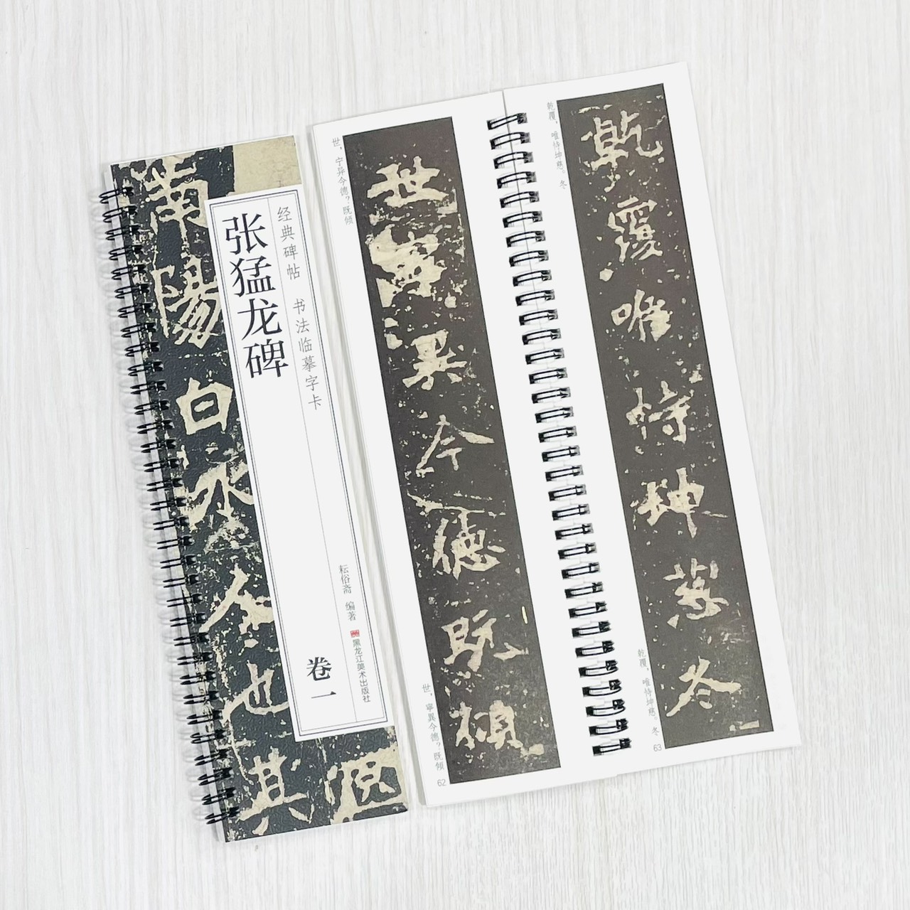 《張猛龍碑 卷一 卷二》 經典碑帖 書法臨摹字卡 耘俗齋 編著 黑龍江美術出版社