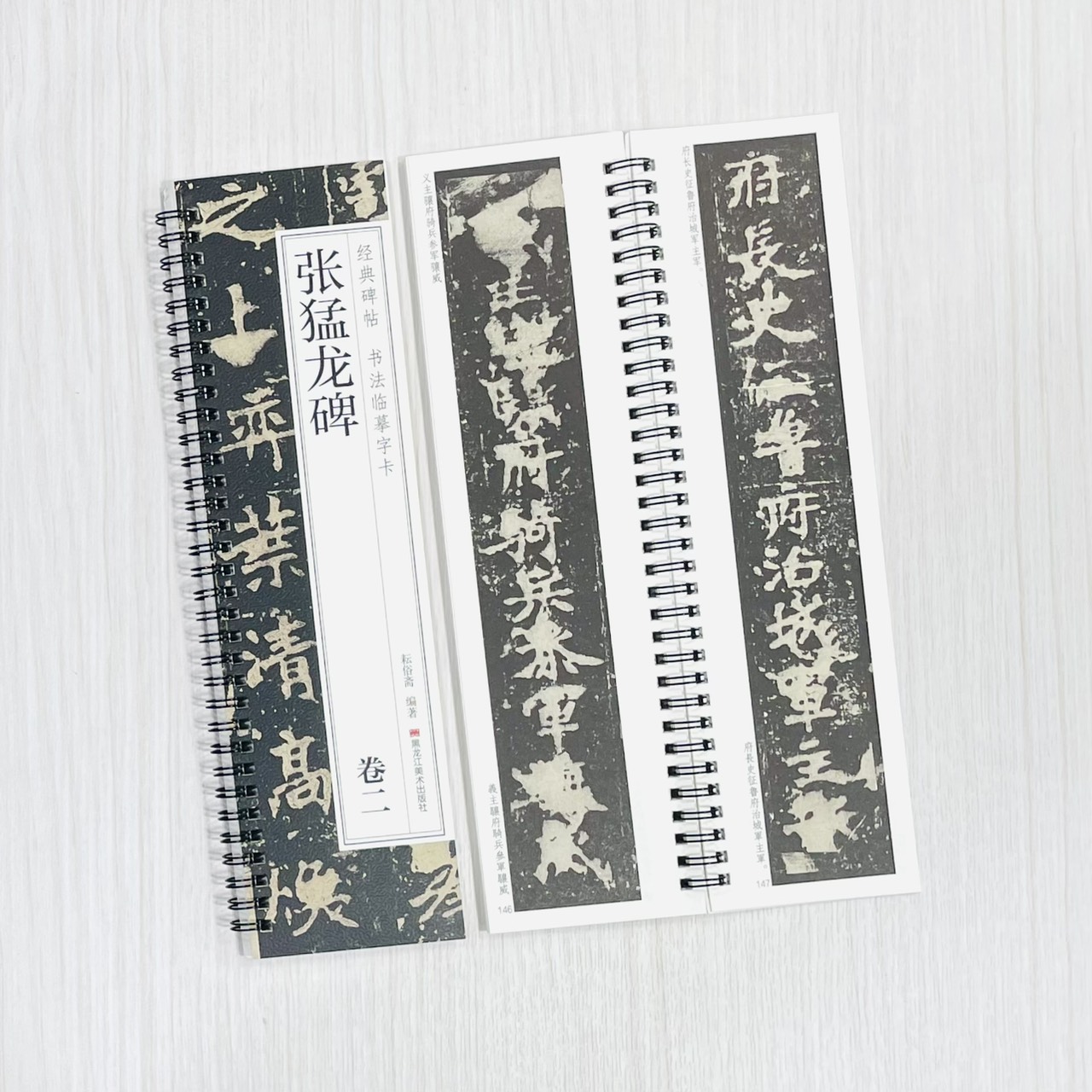 《張猛龍碑 卷一 卷二》 經典碑帖 書法臨摹字卡 耘俗齋 編著 黑龍江美術出版社