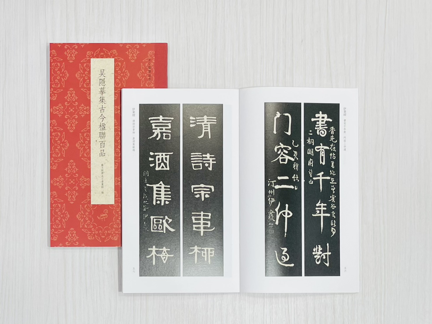 《吳隱摹集古今楹聯百品》  古今楹聯經典  藝文類聚金石書畫館  浙江人民美術出版社