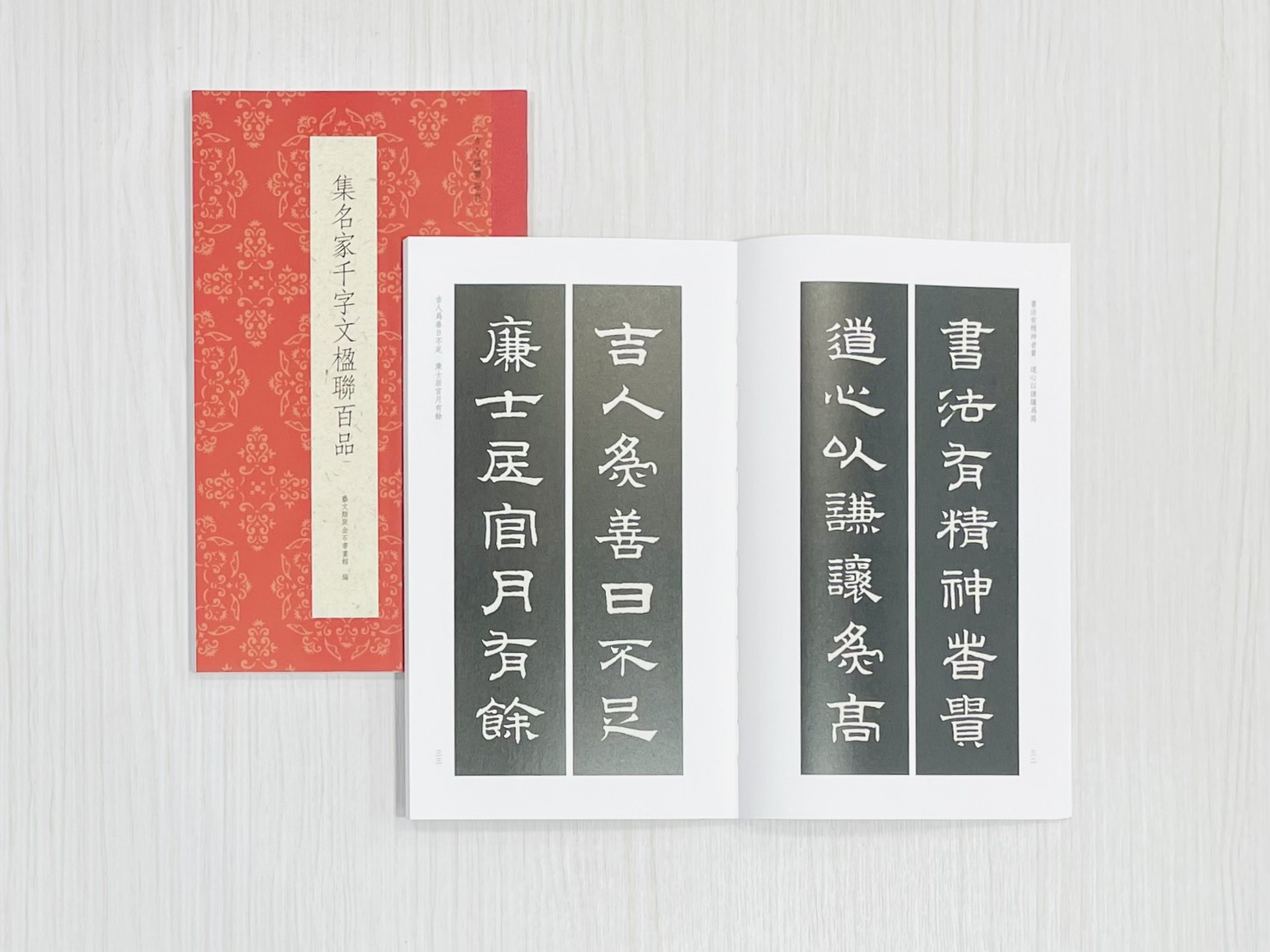 《集名家千字文楹聯百品》 古今楹聯經典 藝文類聚金石書畫館 浙江人民美術出版社