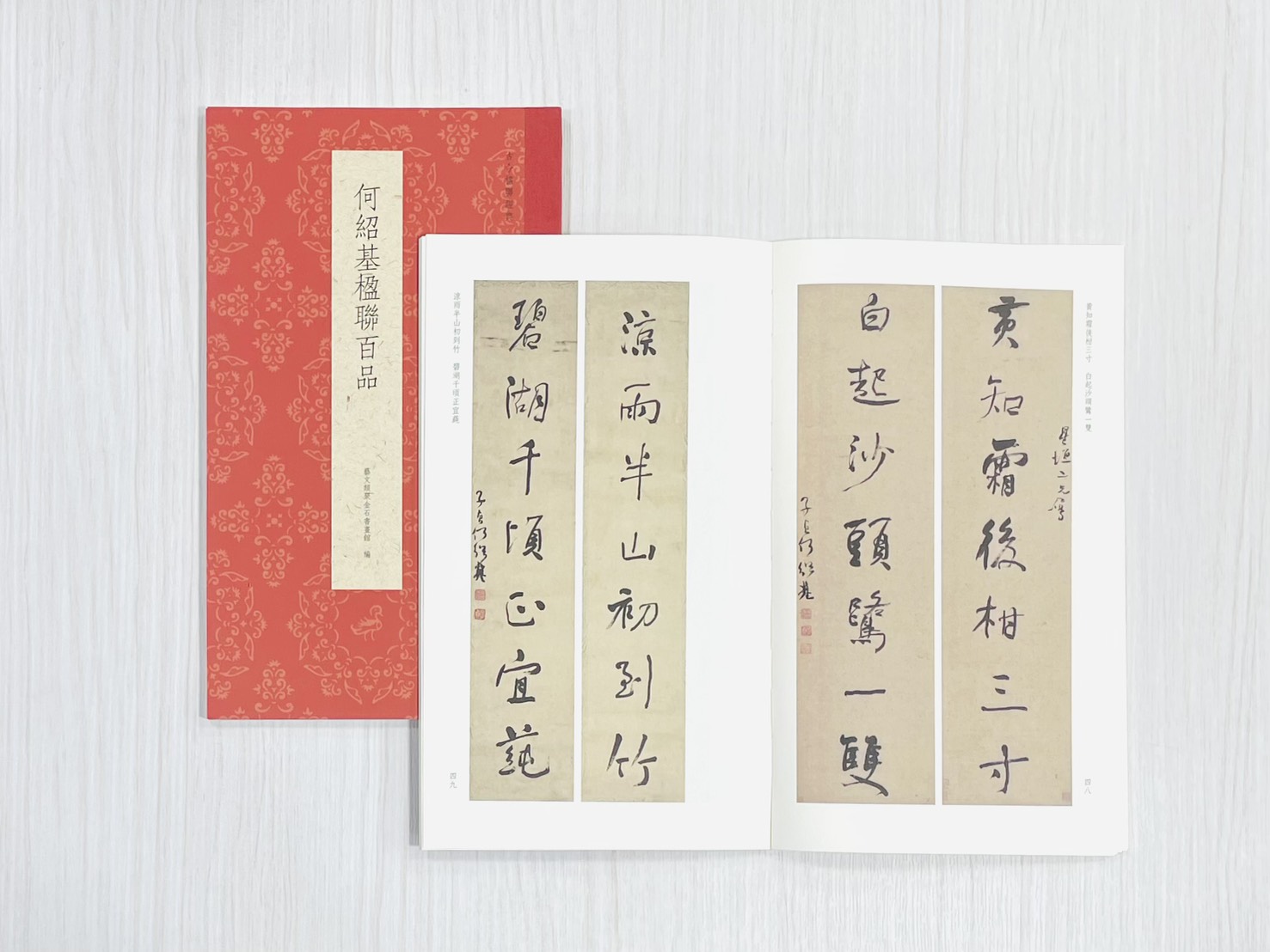 《何紹基楹聯百品》 古今楹聯經典 藝文類聚金石書畫館 浙江人民美術出版社
