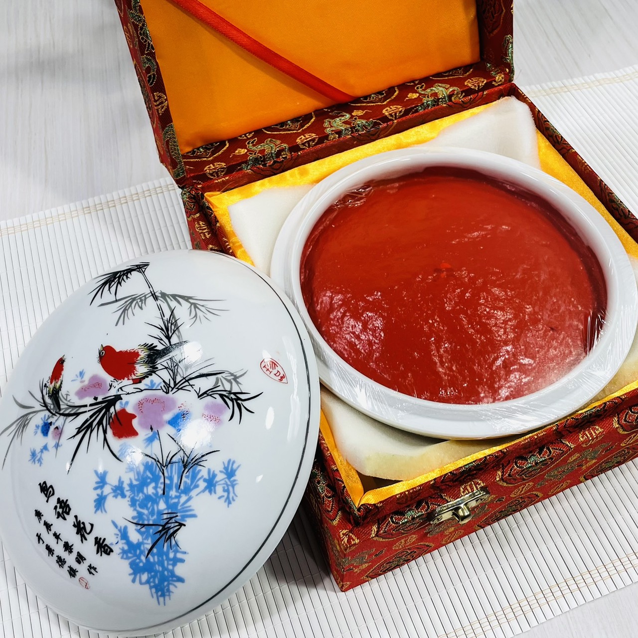 《光明硃砂印泥  20兩》600g / 上海西泠印社