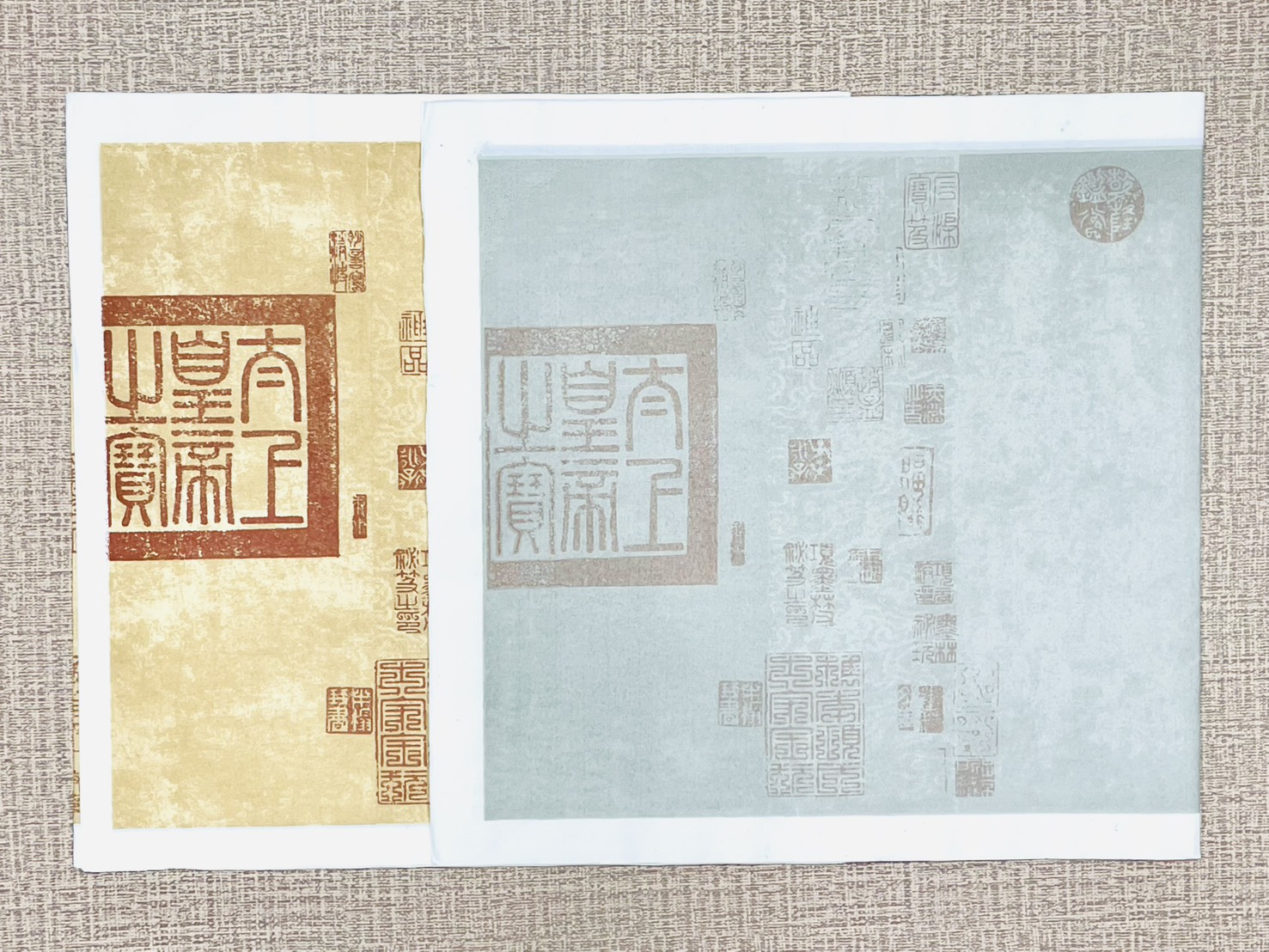 《蠟染蘭亭序》  半生熟宣  34x138cm  王羲之