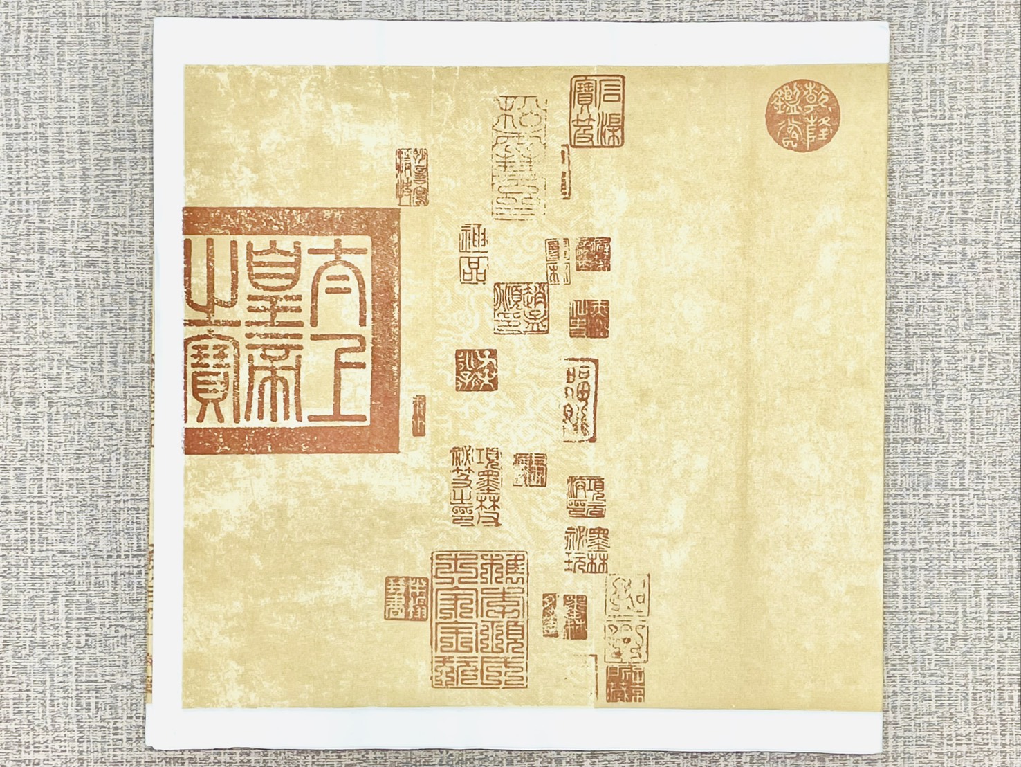 《蠟染蘭亭序》  半生熟宣  34x138cm  王羲之