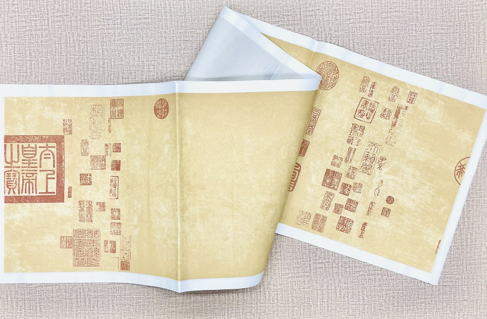 《蠟染蘭亭序》  半生熟宣  34x138cm  王羲之
