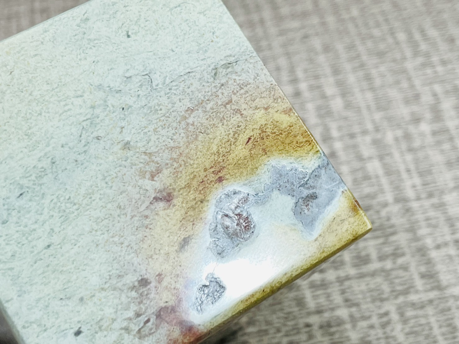 《印度新礦 大印》6x6x10cm 印度新礦 篆刻 刻章 印石 素章