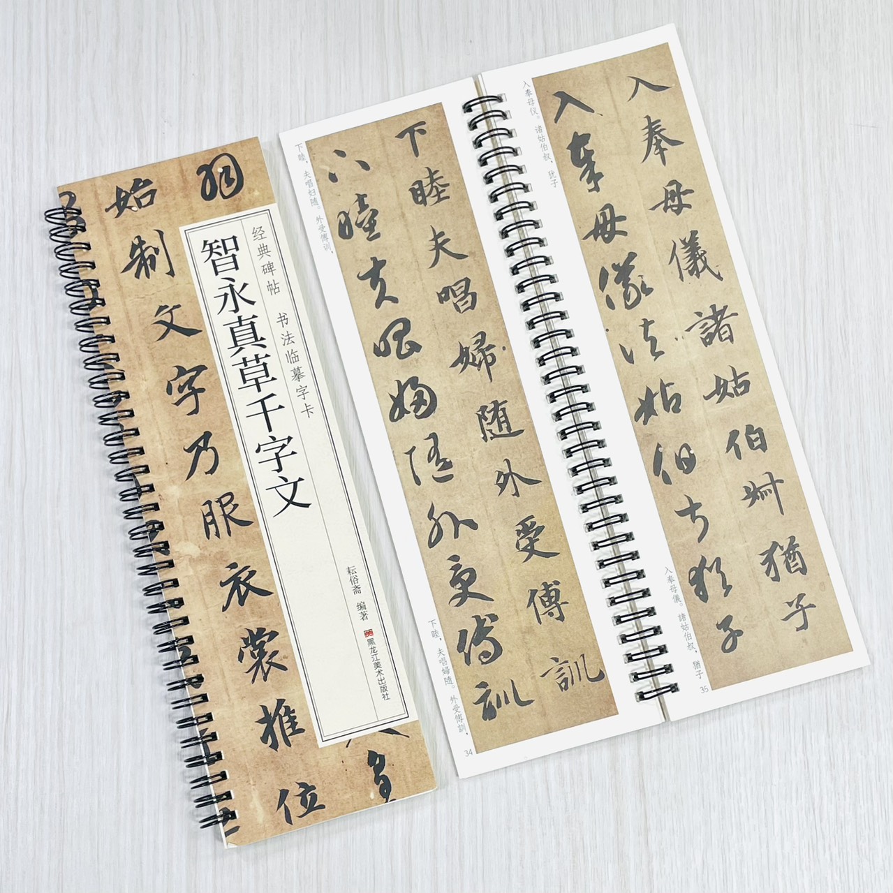 《智永真草千字文》 經典碑帖書法臨摹字卡 耘俗齋 編著 黑龍江美術出版社