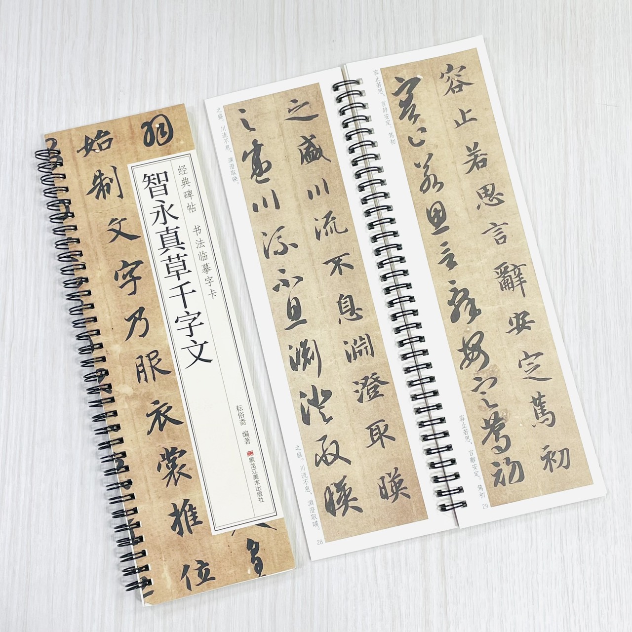 《智永真草千字文》 經典碑帖書法臨摹字卡 耘俗齋 編著 黑龍江美術出版社