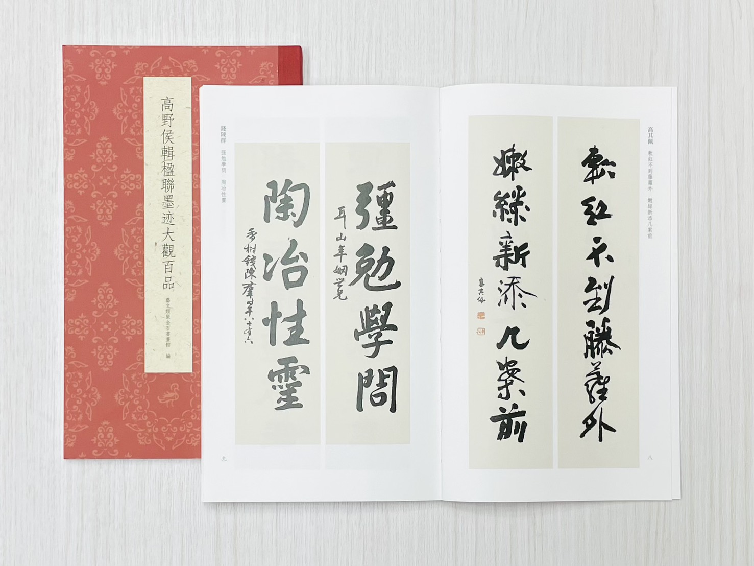 《高野侯輯楹聯墨跡大觀百品》 古今楹聯經典 藝文類聚金石書畫館 浙江人民美術出版社