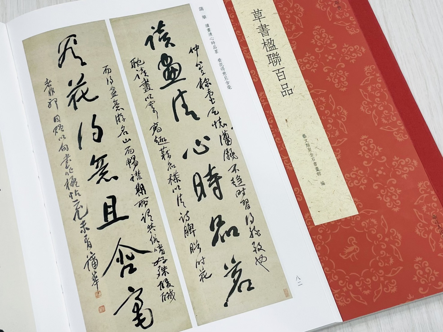 《草書楹聯百品》 古今楹聯經典 藝文類聚金石書畫館 浙江人民美術出版社