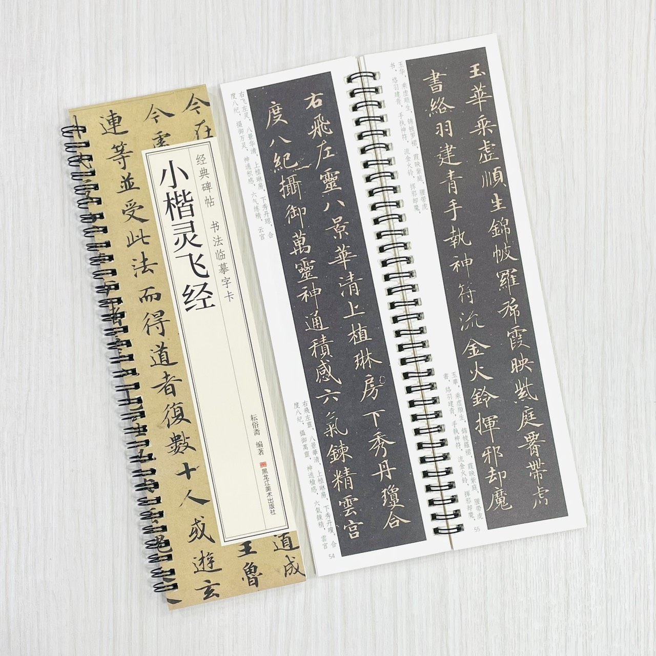 《小楷靈飛經》 經典碑帖 書法臨摹字卡 耘俗齋 編著 黑龍江美術出版社