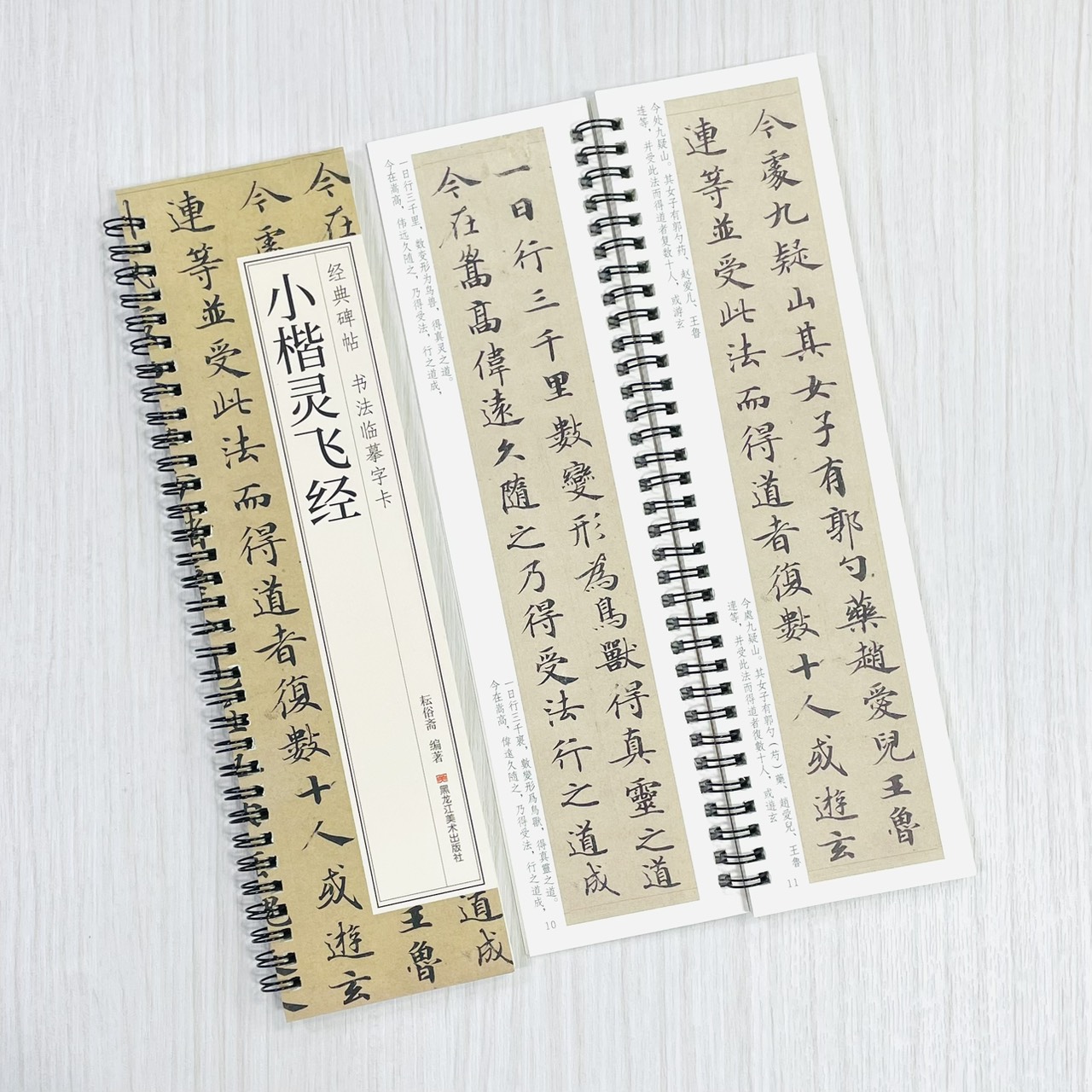 《小楷靈飛經》 經典碑帖 書法臨摹字卡 耘俗齋 編著 黑龍江美術出版社