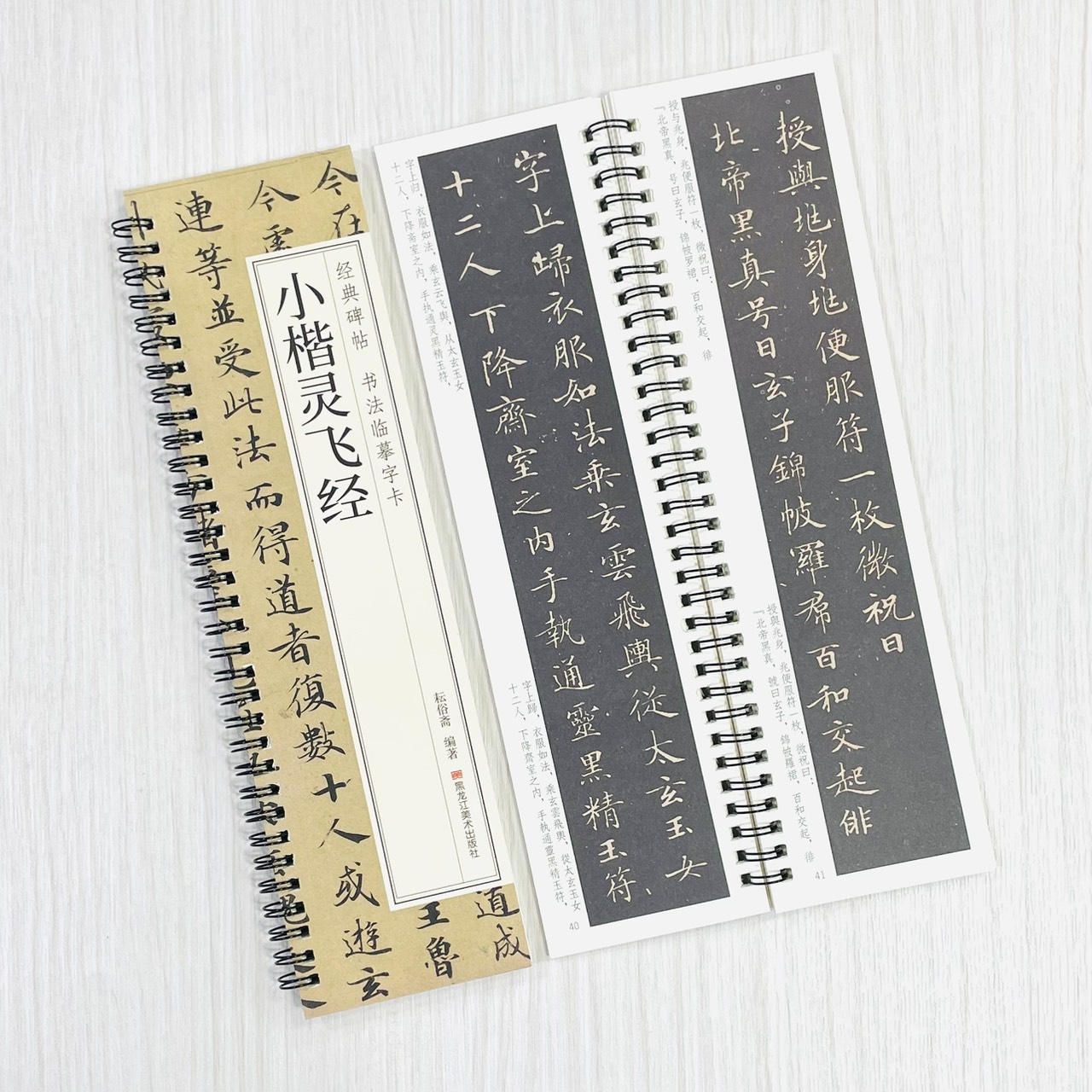 《小楷靈飛經》 經典碑帖 書法臨摹字卡 耘俗齋 編著 黑龍江美術出版社