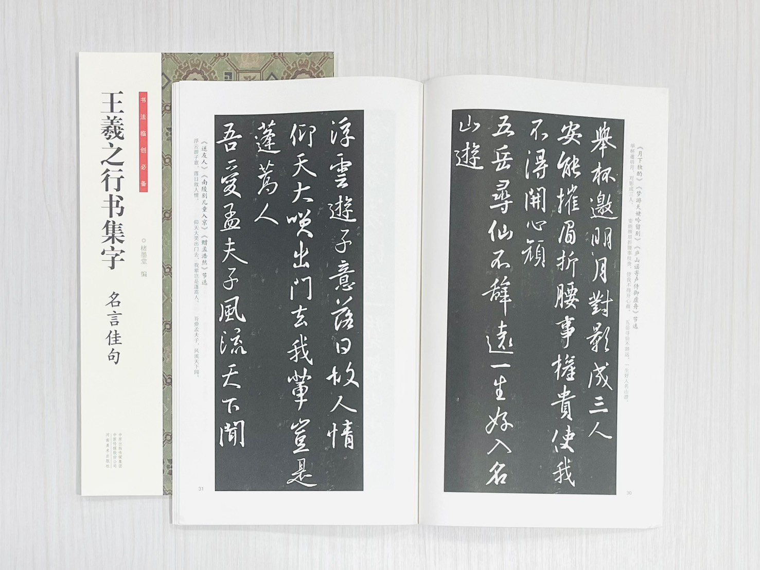 《王羲之行書集字 名言佳句》 書法臨創必備 楮墨堂編著 河南美術出版社