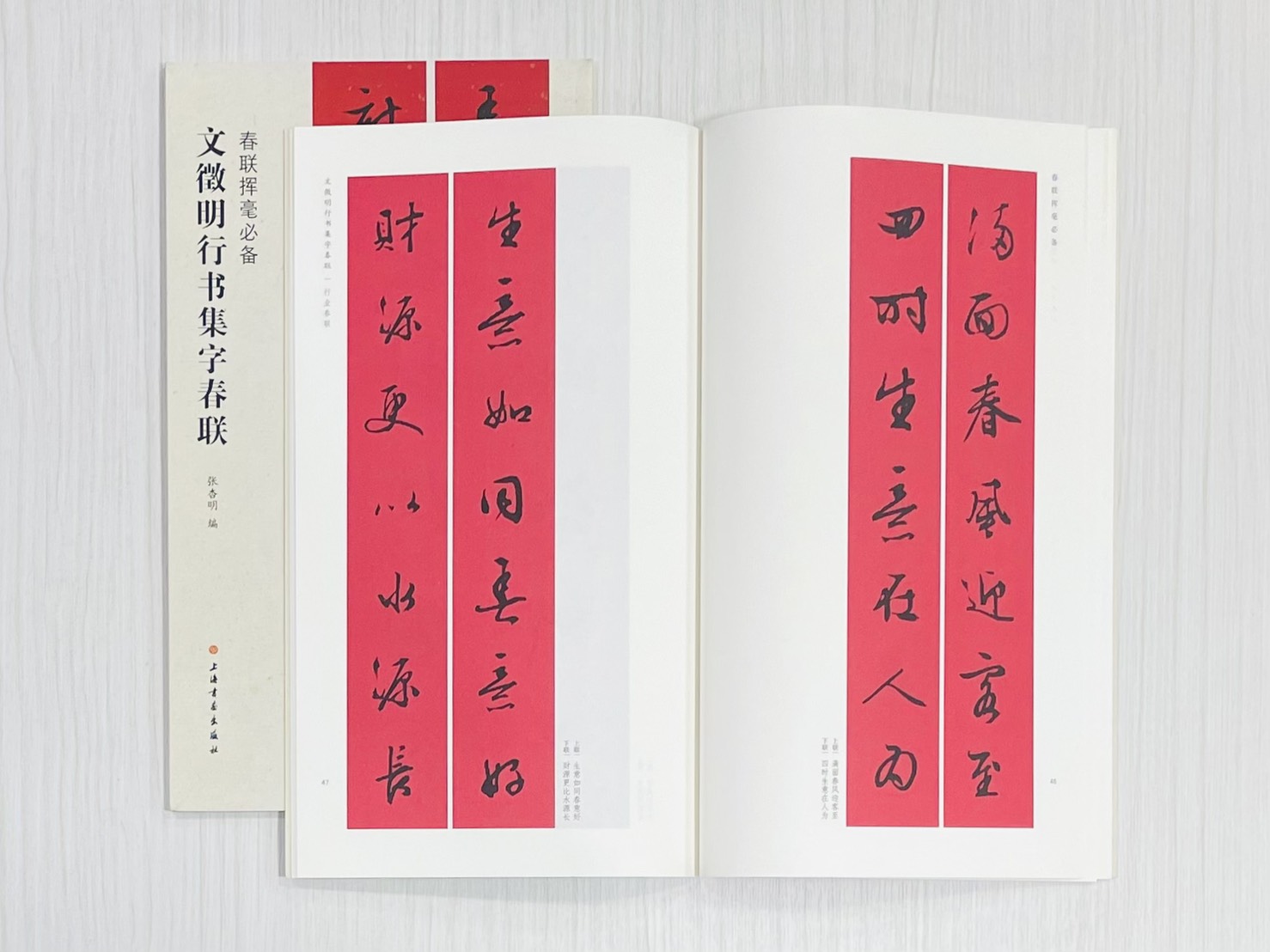 《文徵明行書集字春聯》 春聯揮毫必備 上海書畫出版社 張杏明 編