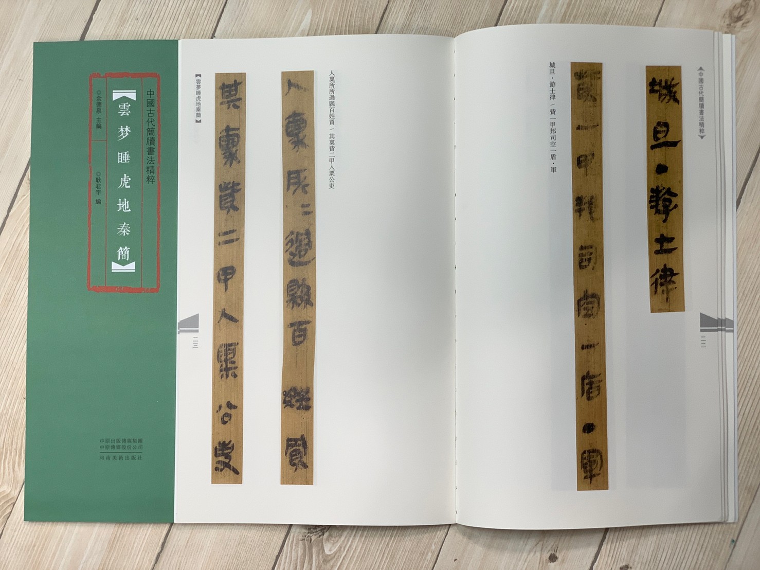 《雲夢睡虎地秦簡》 中國古代簡牘書法精粹 余德泉 主編 耿君宇 編 河南美術出版社