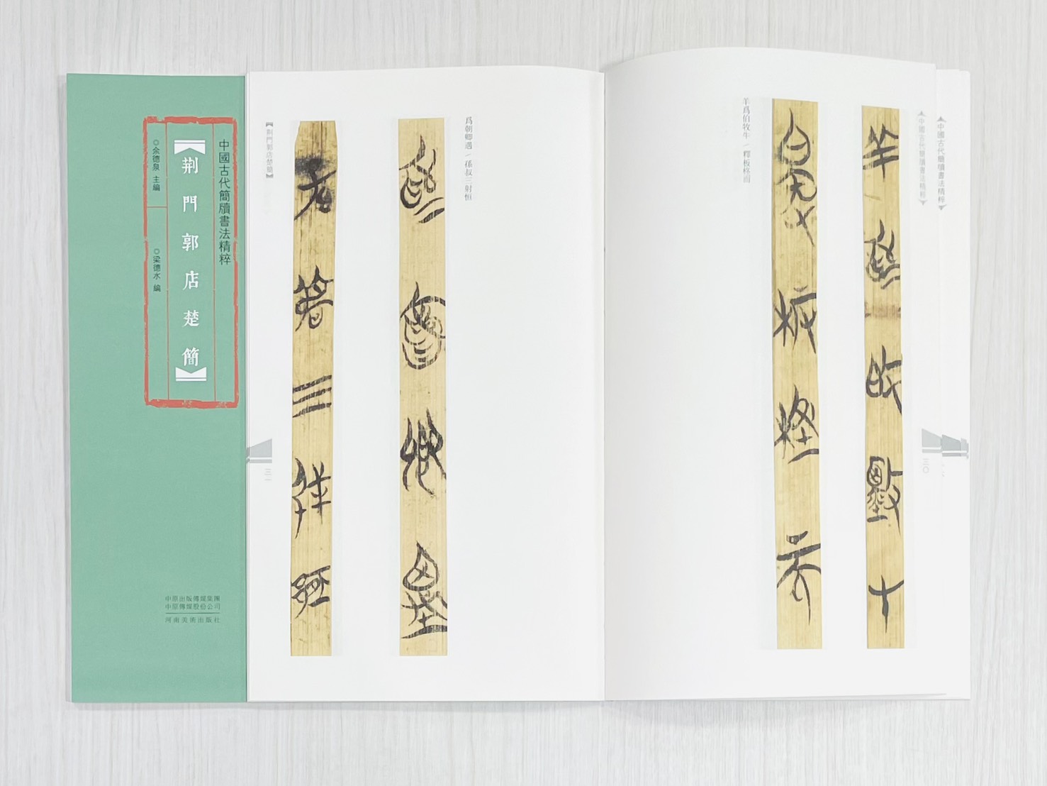 《荊門郭店楚簡》 中國古代簡牘書法精粹 余德泉 主編 梁德水 編 河南美術出版社