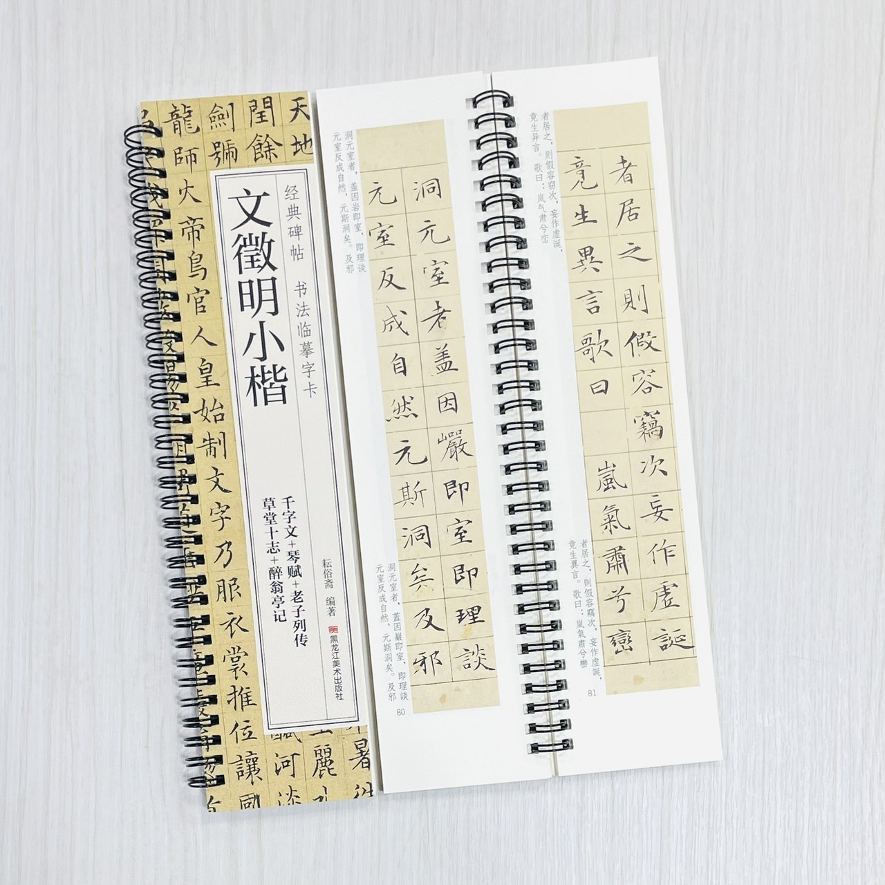 《文徵明小楷》 經典碑帖 書法臨摹字卡 耘俗齋 編著 黑龍江美術出版社