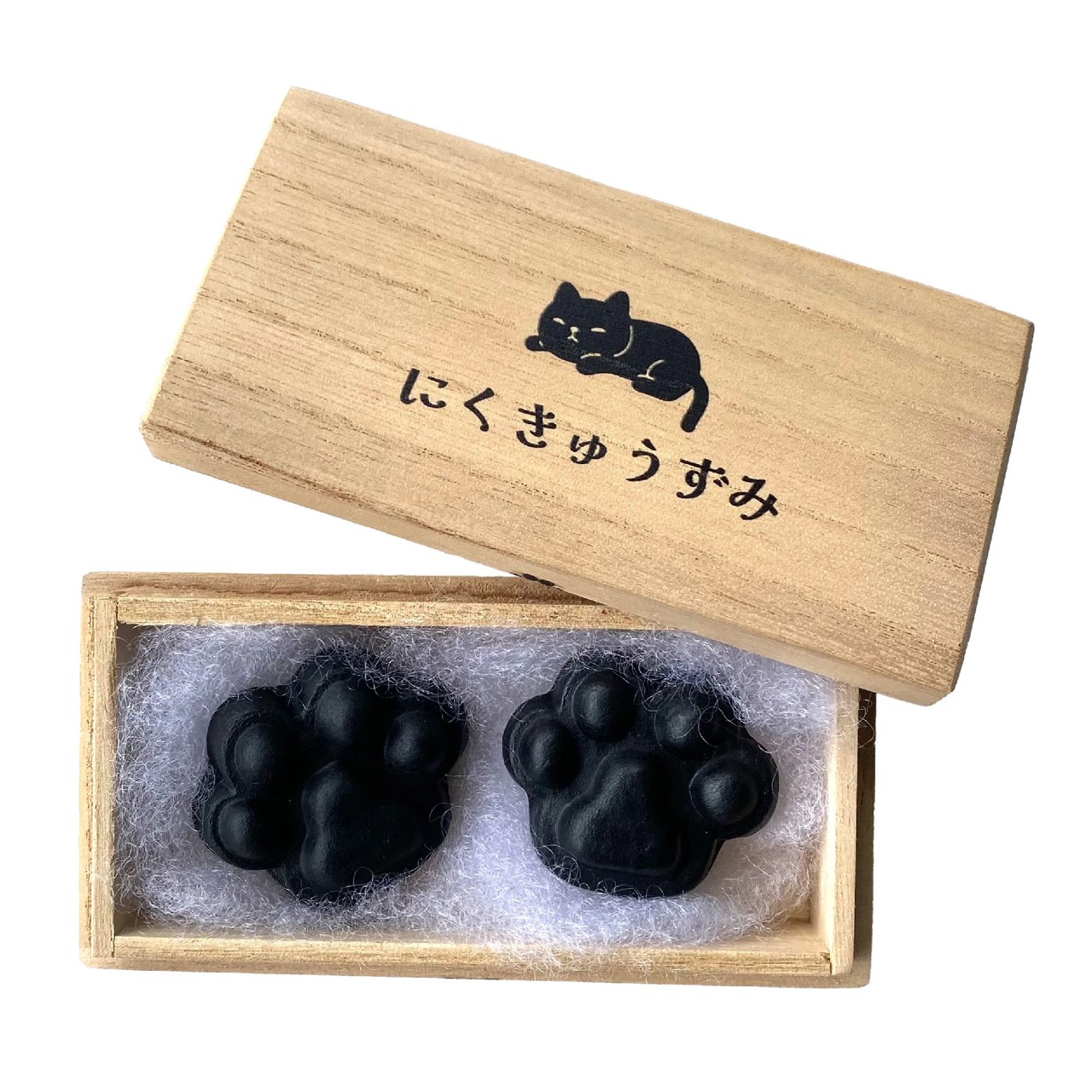 《墨運堂 肉球墨塊》白貓 固體油墨