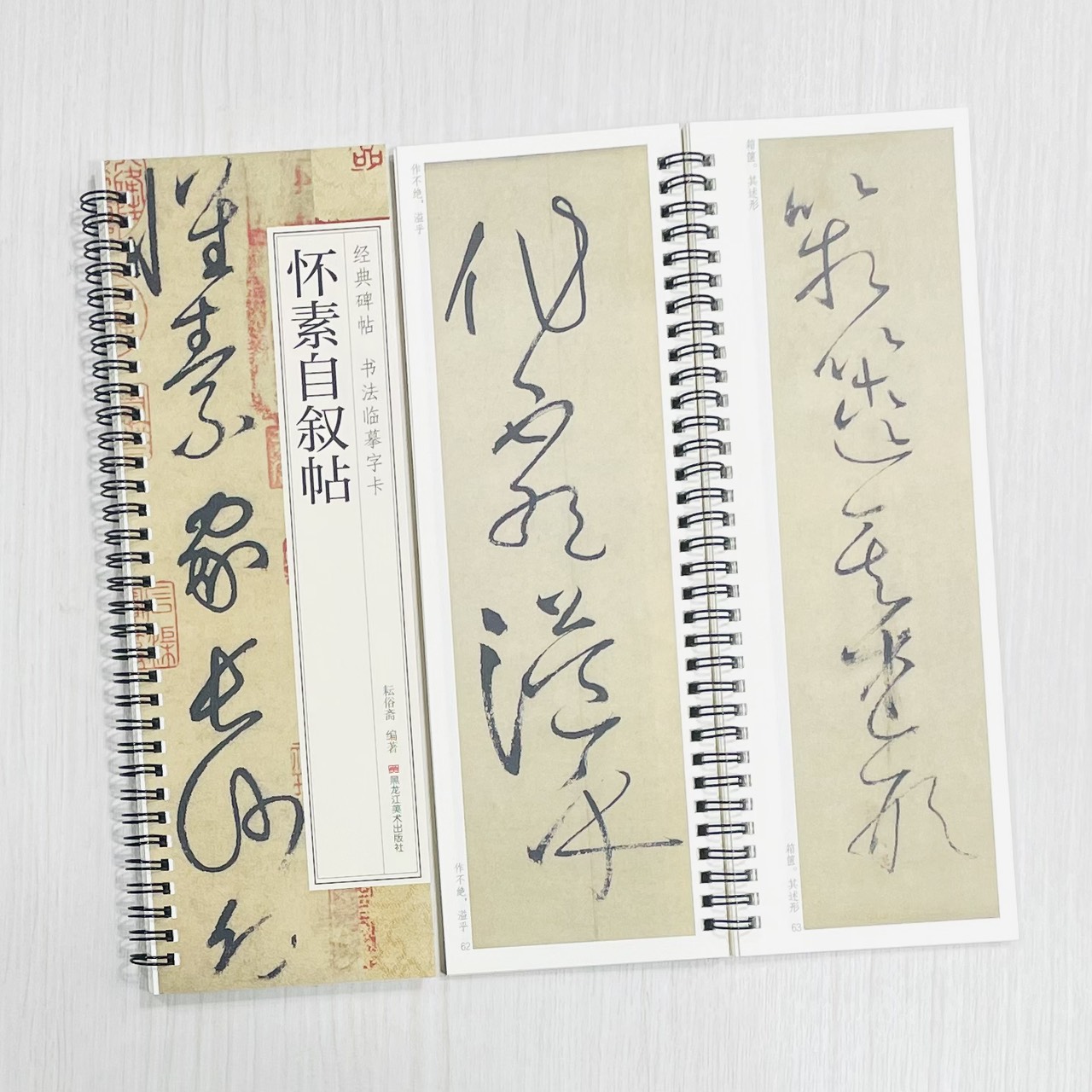 《懷素自敘帖》 經典碑帖 書法臨摹字卡 耘俗齋 編著 黑龍江美術出版社