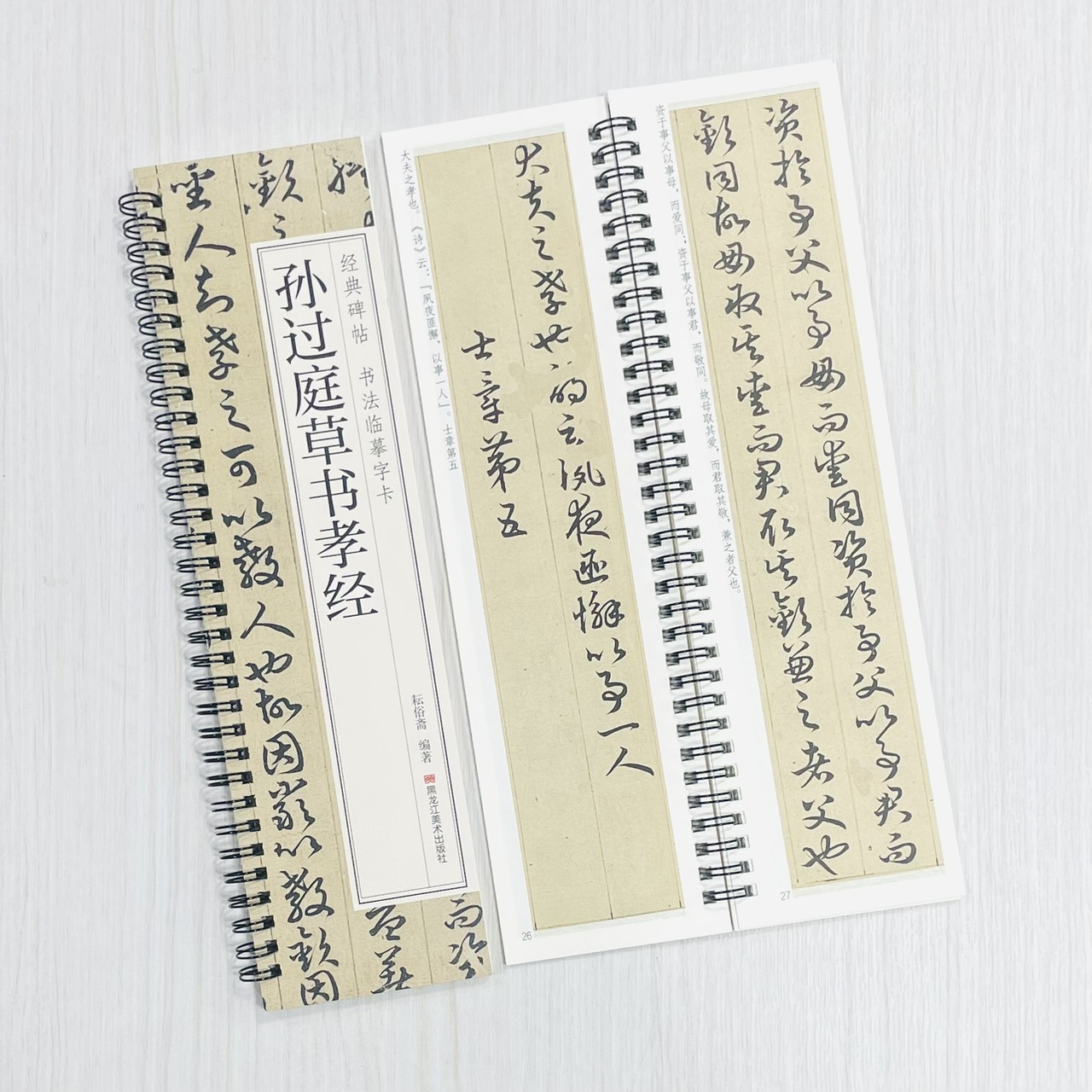 《孫過庭草書孝經》 經典碑帖 書法臨摹字卡 耘俗齋 編著 黑龍江美術出版社
