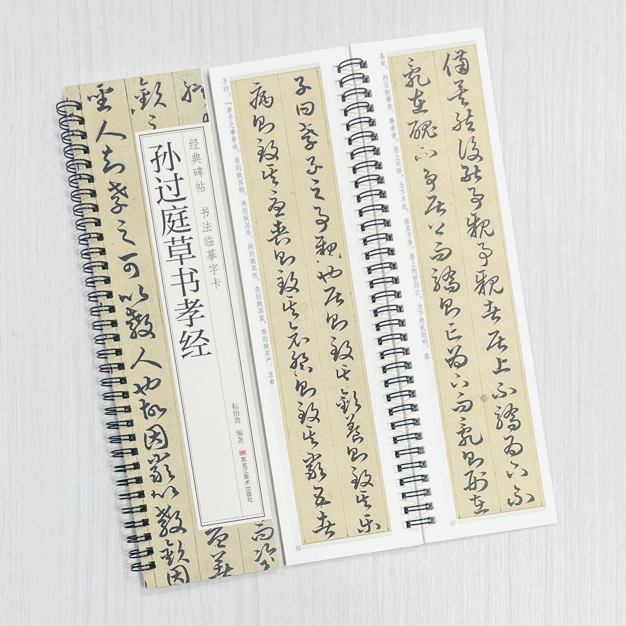 《孫過庭草書孝經》 經典碑帖 書法臨摹字卡 耘俗齋 編著 黑龍江美術出版社